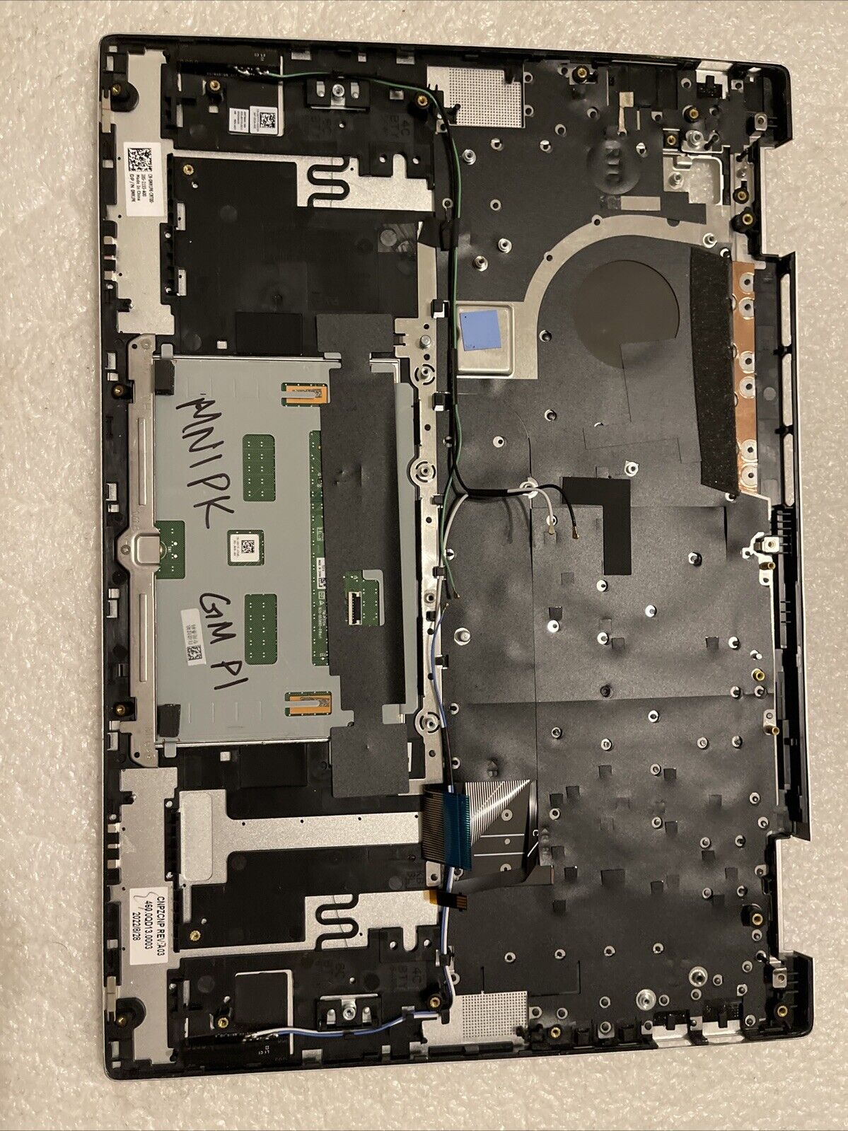 Dell Inspiron 16 7620 2in1 Palmrest US Eng Keyboard Silver 1xy4n MN1PK GM P1
