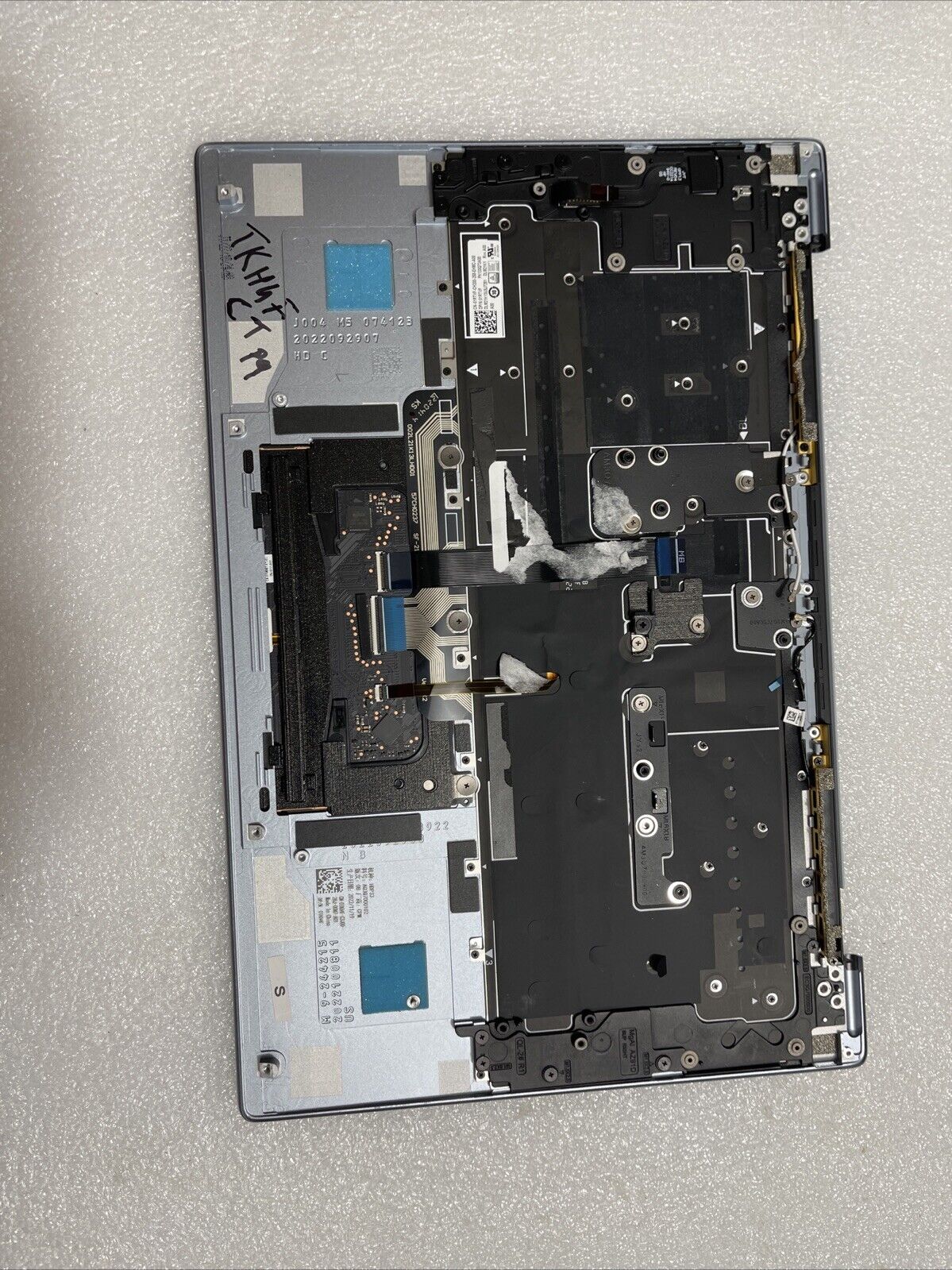 Dell XPS 9315 Laptop Palmrest Touchpad US Keyboard Sky Blue TKH4F 0TKH4F CT P9