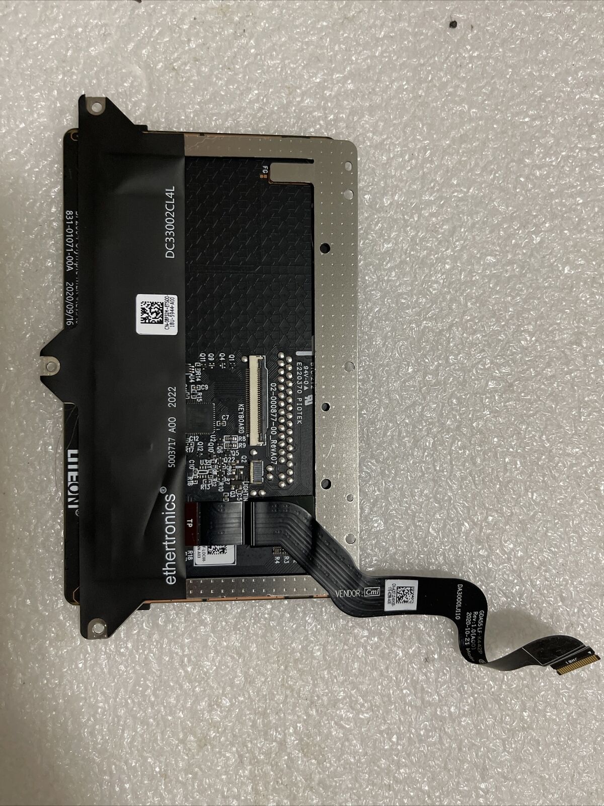 Genuine Dell Latitude 9510 Laptop Touchpad W cable 8P32M J7F3P C1 T2