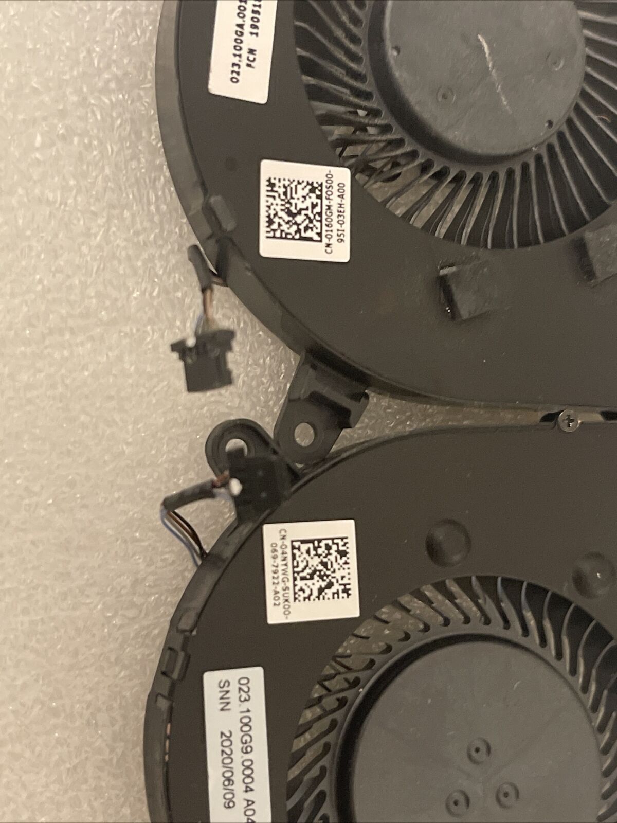 DELL G5 15 5500 G5 SE 5505 CPU GPU FANS Pair 04NYWG 0160GM 4NYWG 160GM