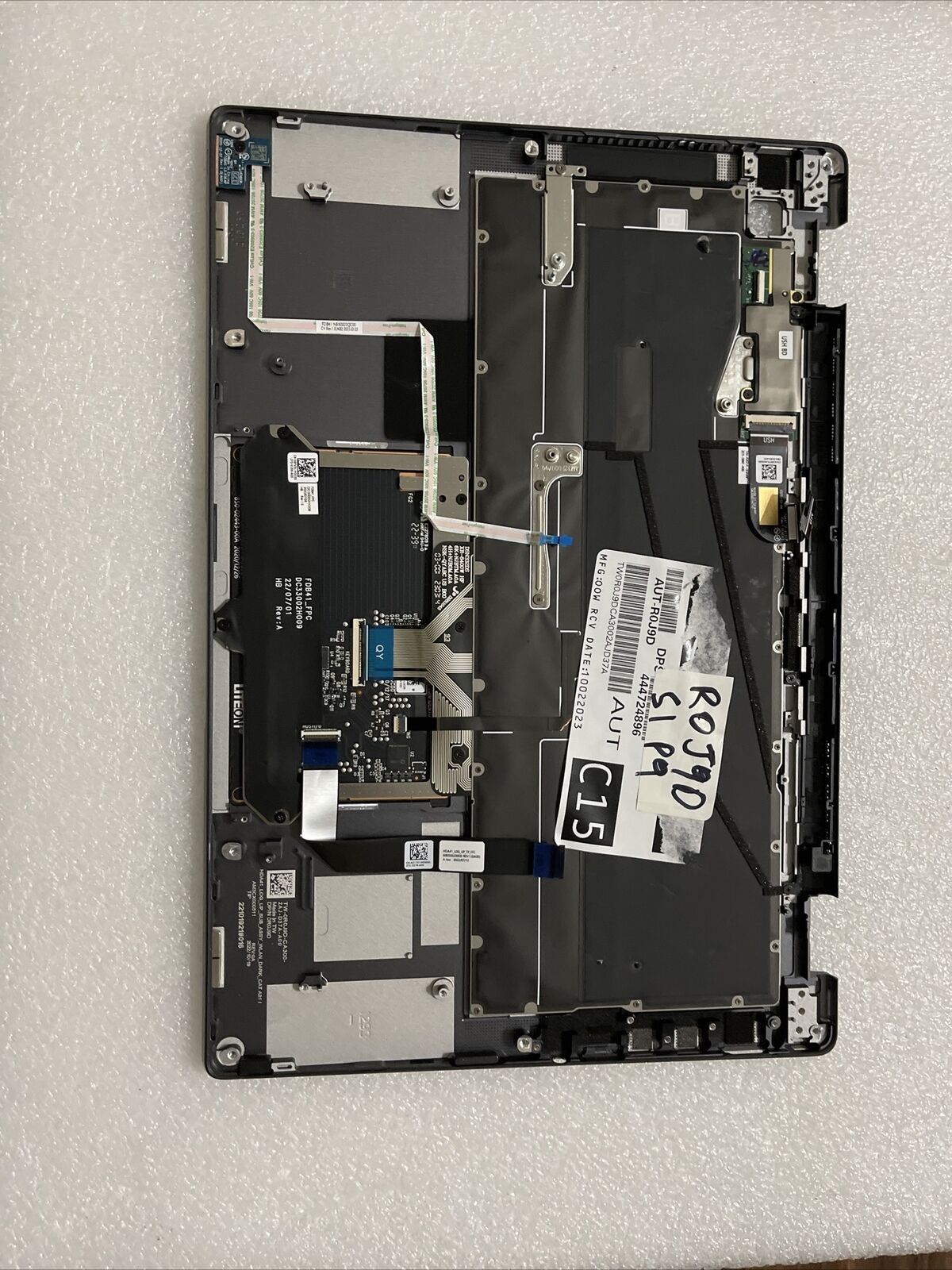 Dell Latitude 9430/2-in-1 Palmrest Touch US Eng Laptop keyboard YF2N3 R0J9D S1P9