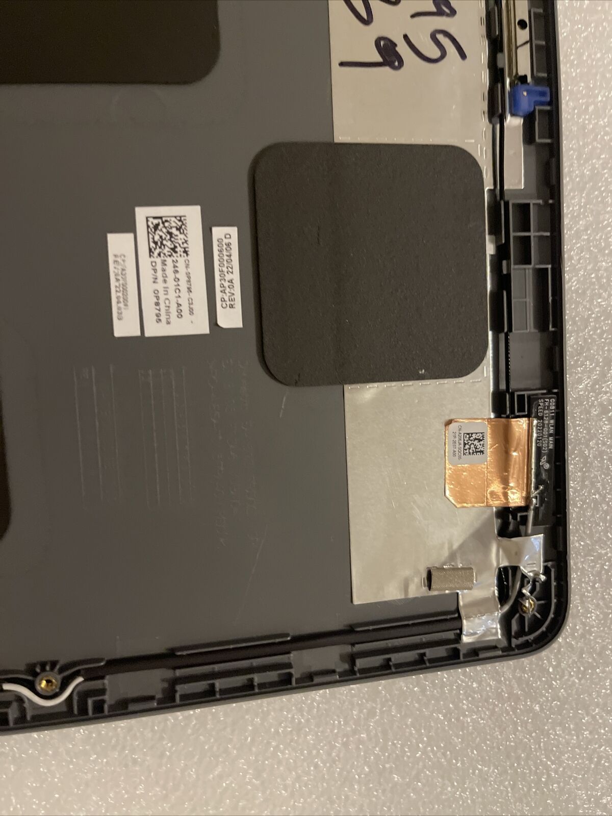Dell Latitude 3120 2-in-1 LCD Back Rear Cover LID Camera  P8795 0P8795 H1 B9