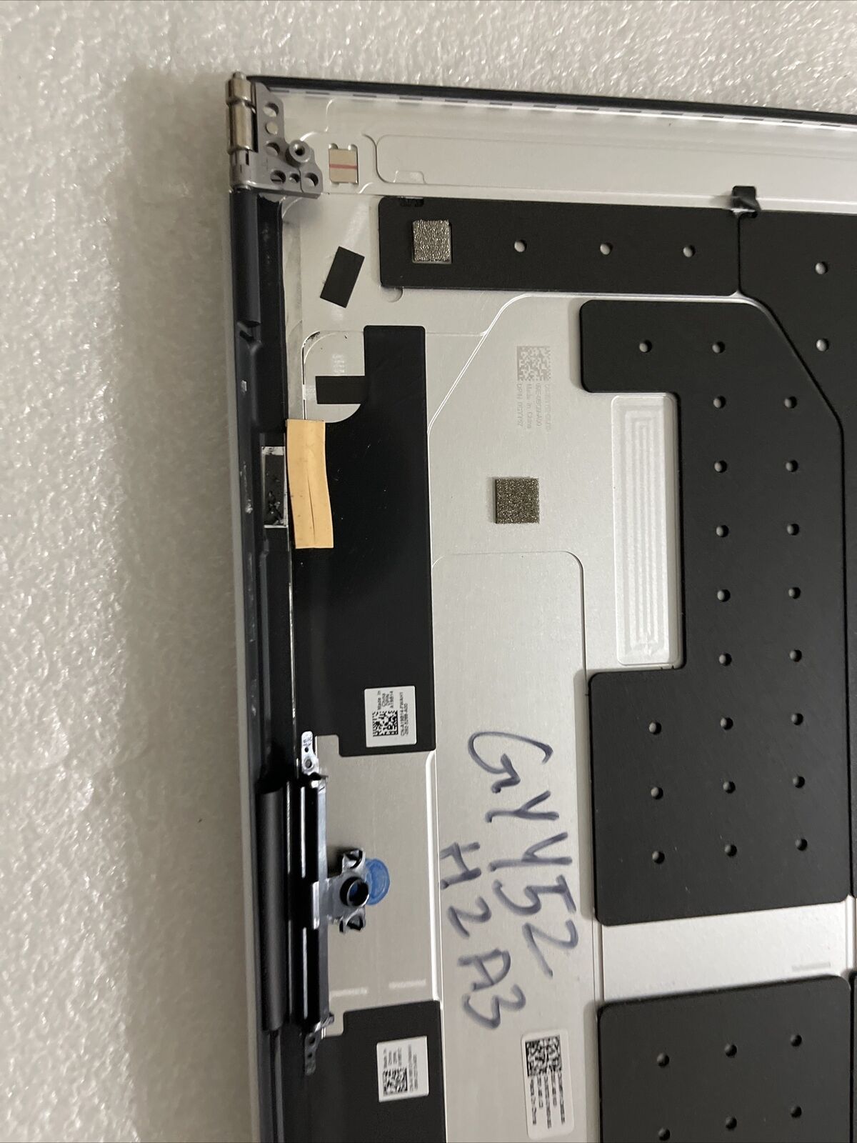 Dell OEM XPS 15 9500 FHD LCD Back Cover Panel w/ Hinges No-TS GYY52 0GYY52 H2 A3