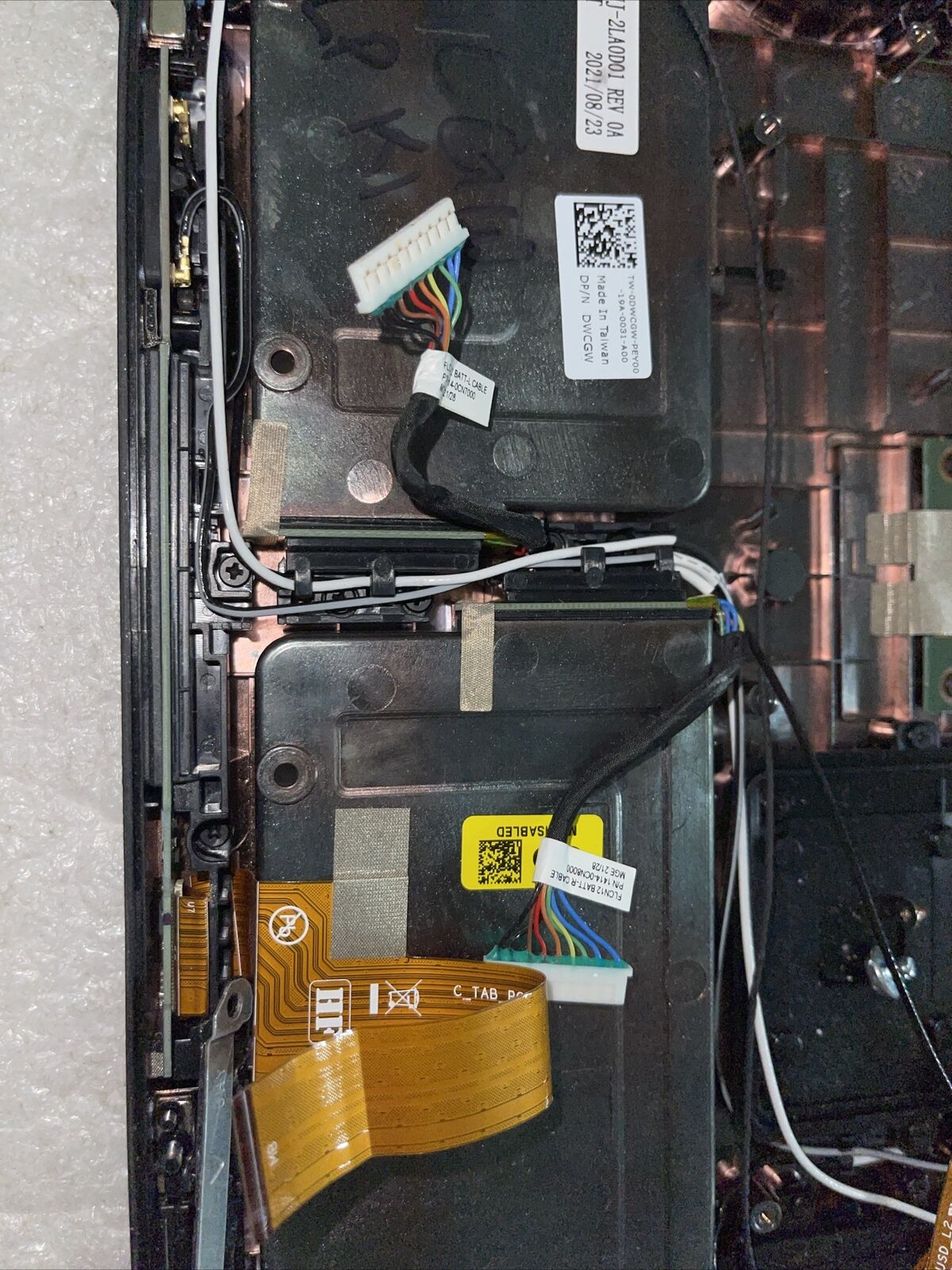 Dell Latitude 7220 Rugged Extreme Tablet Bottom Cover Extras X8JMD 0WCGW LP K1