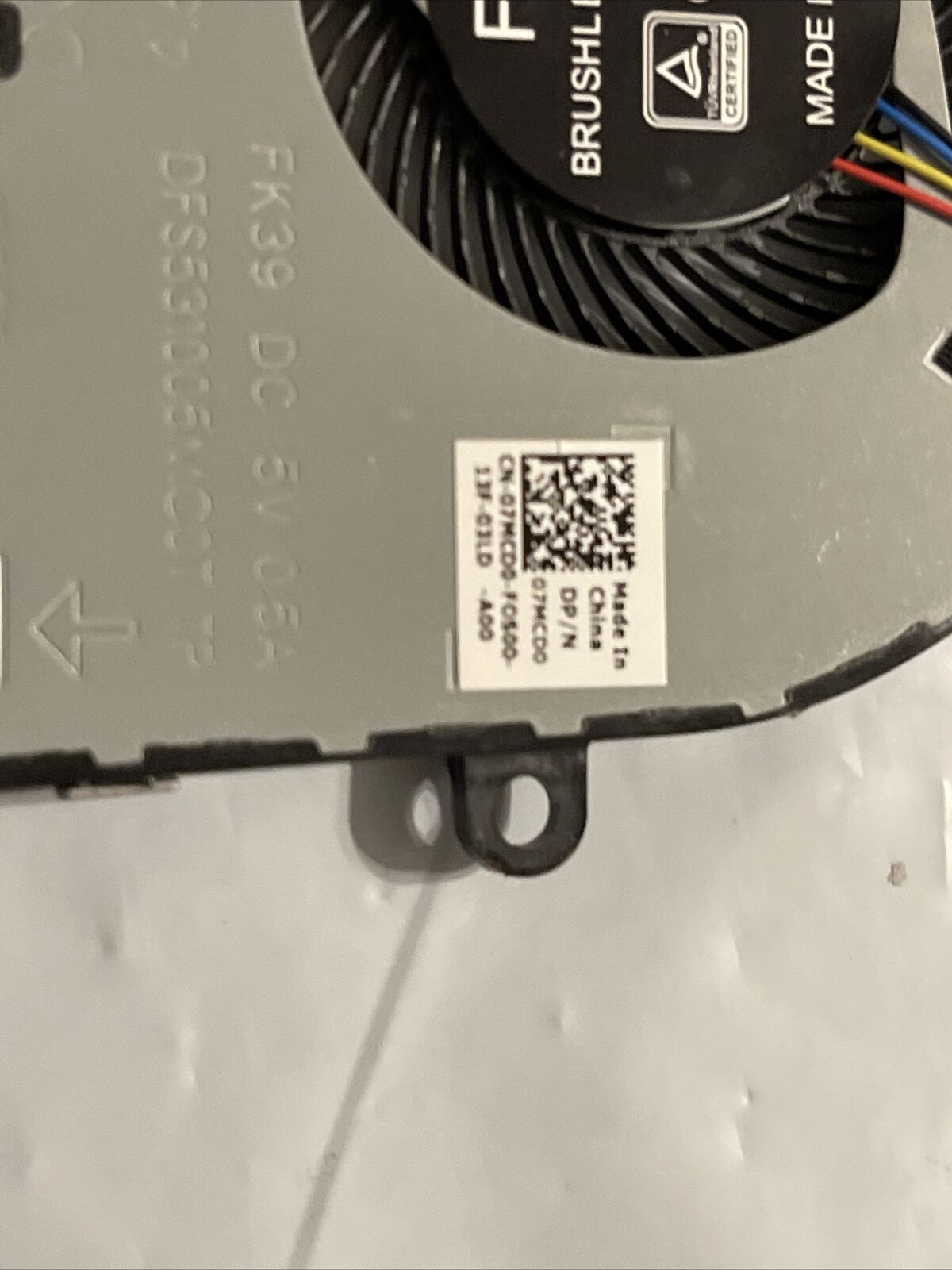 Genuine Dell Vostro Cpu fan 15 3583 3584 7MCD0 07MCD0 With out CD Rom P3