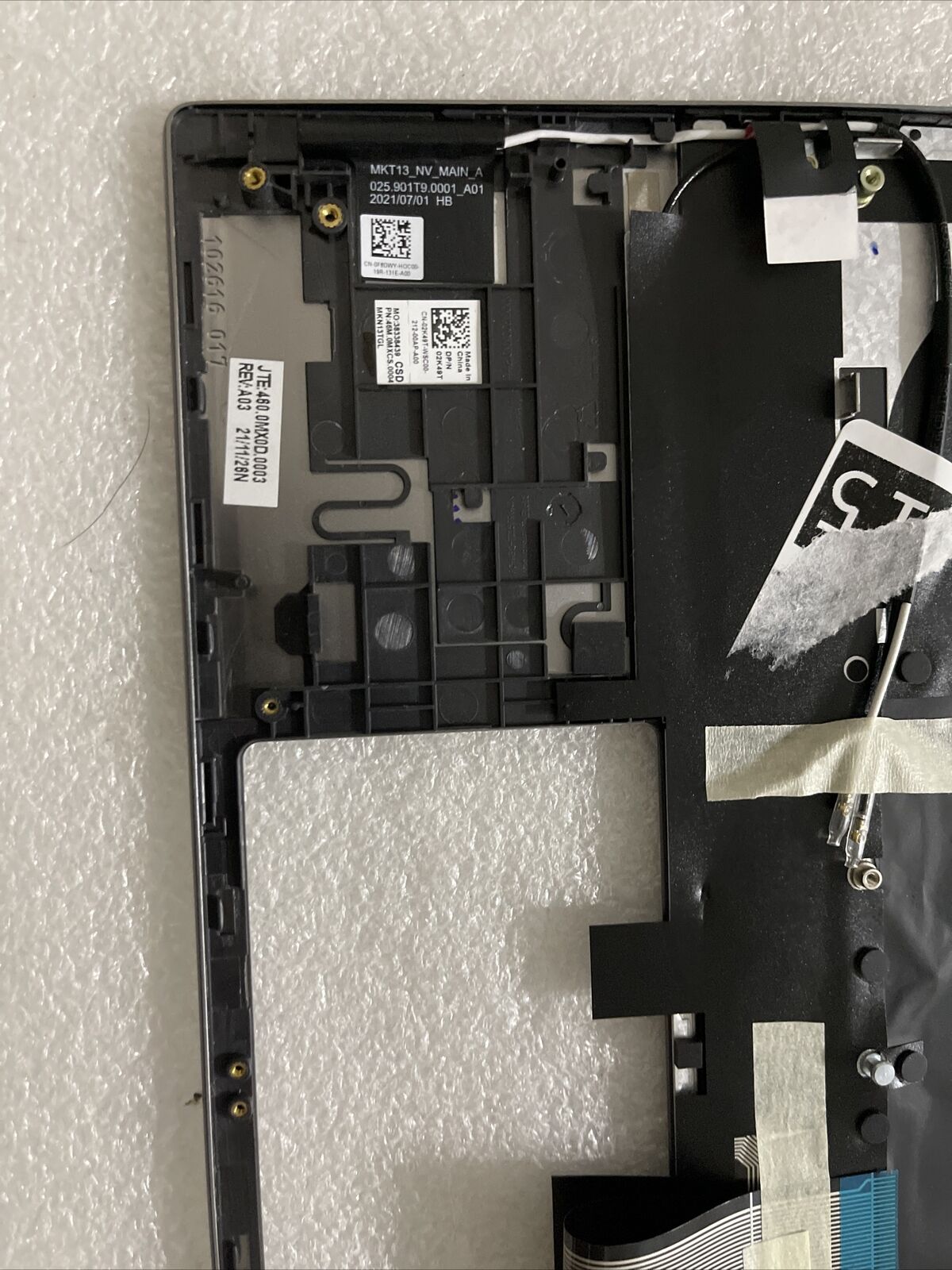 Dell Inspiron 13 5310 Laptop Palmrest English Backlit Keyboard F8DWY WGFFX N4B5