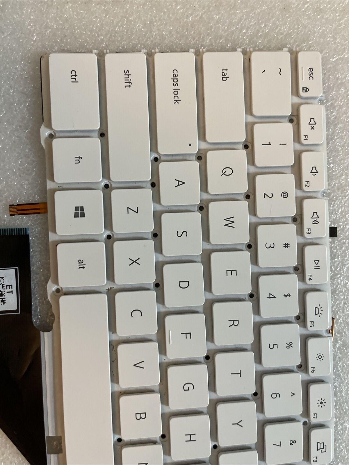 Genuine Dell OEM XPS 7390 9310 2in1 Backlit Keyboard White WW39R VKJ01 XD3H3 N1