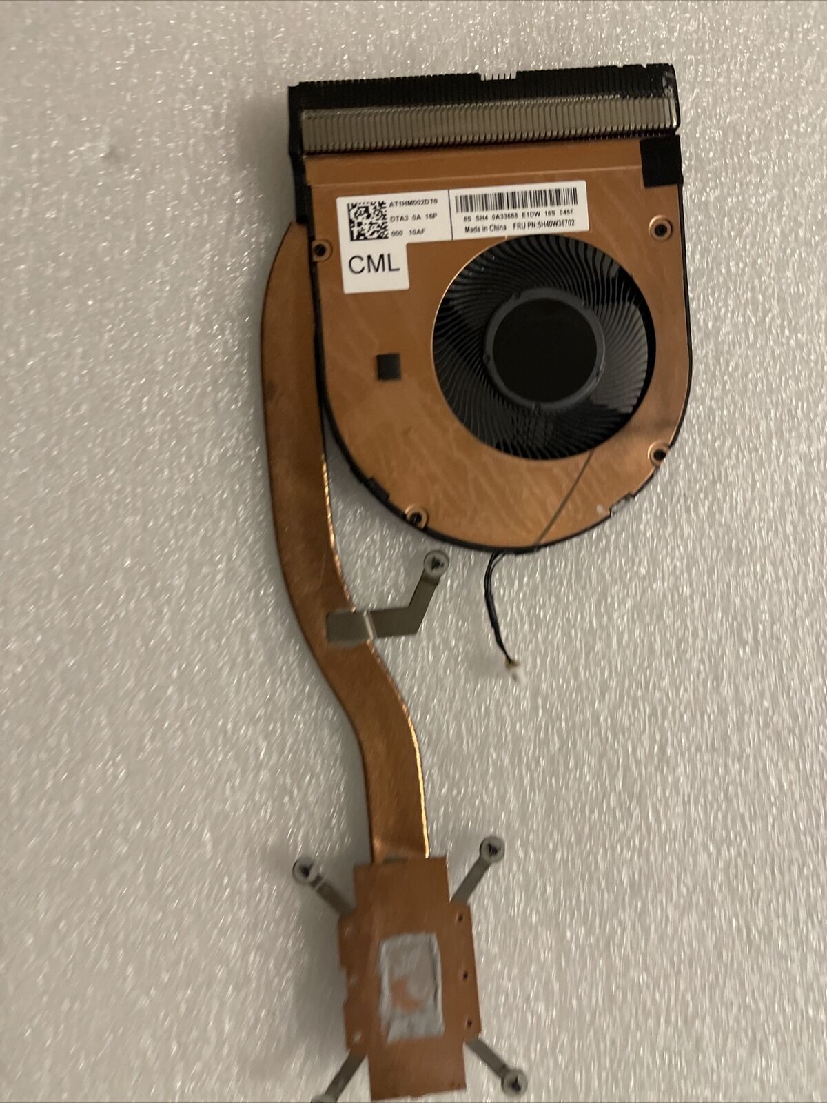 Lenovo Thinkpad T490 T14 Gen 1 UMA CPU Cooling Fan Heatsink 5H40W36702  H1