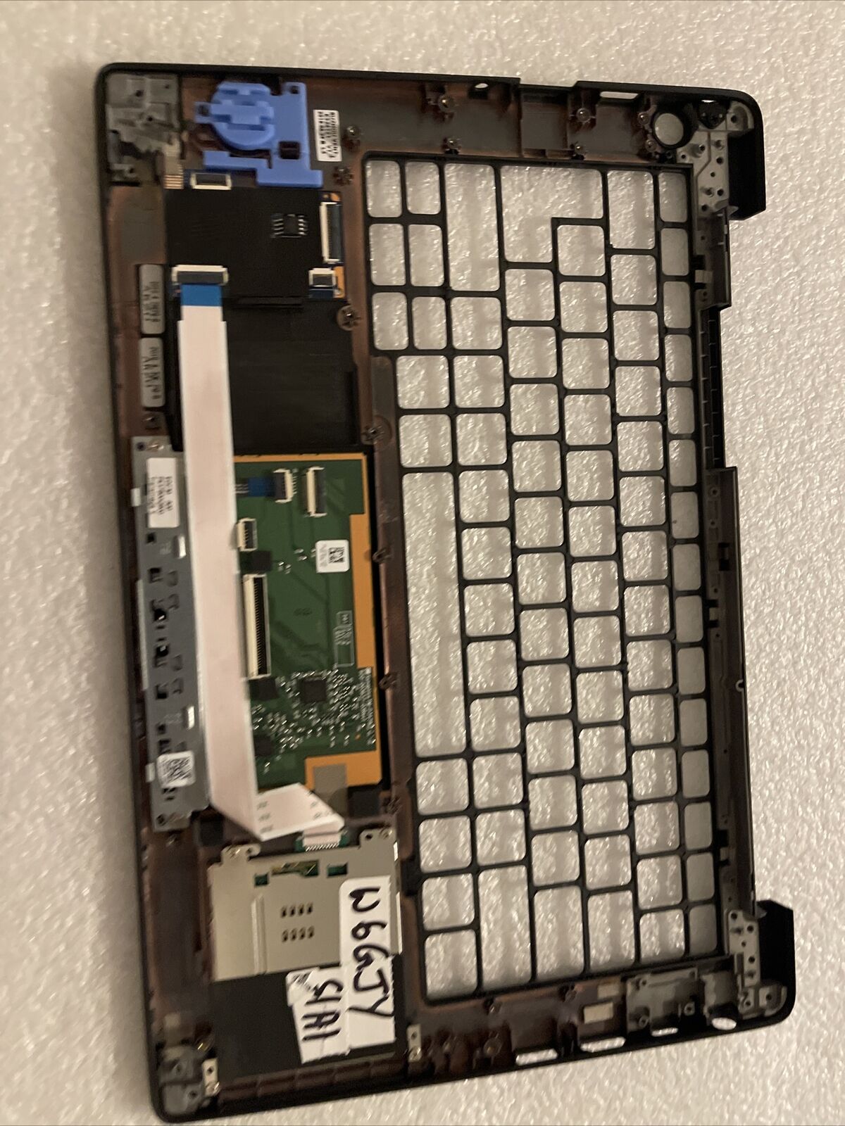New Dell OEM Latitude 7300 Palmrest Touchpad Smart Card Reader W6GJY S1 A1