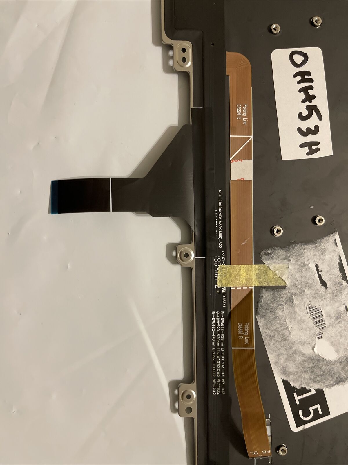 Genuine OEM Dell 0HH53H  V155625AS1 US Layout Backlit Keyboard HH53H 0HH53H B4
