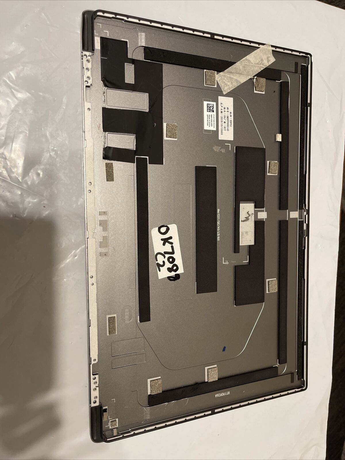 Genuine Dell XPS 15 7590 top lid lcd upper cover 0K7088 K7088 C2