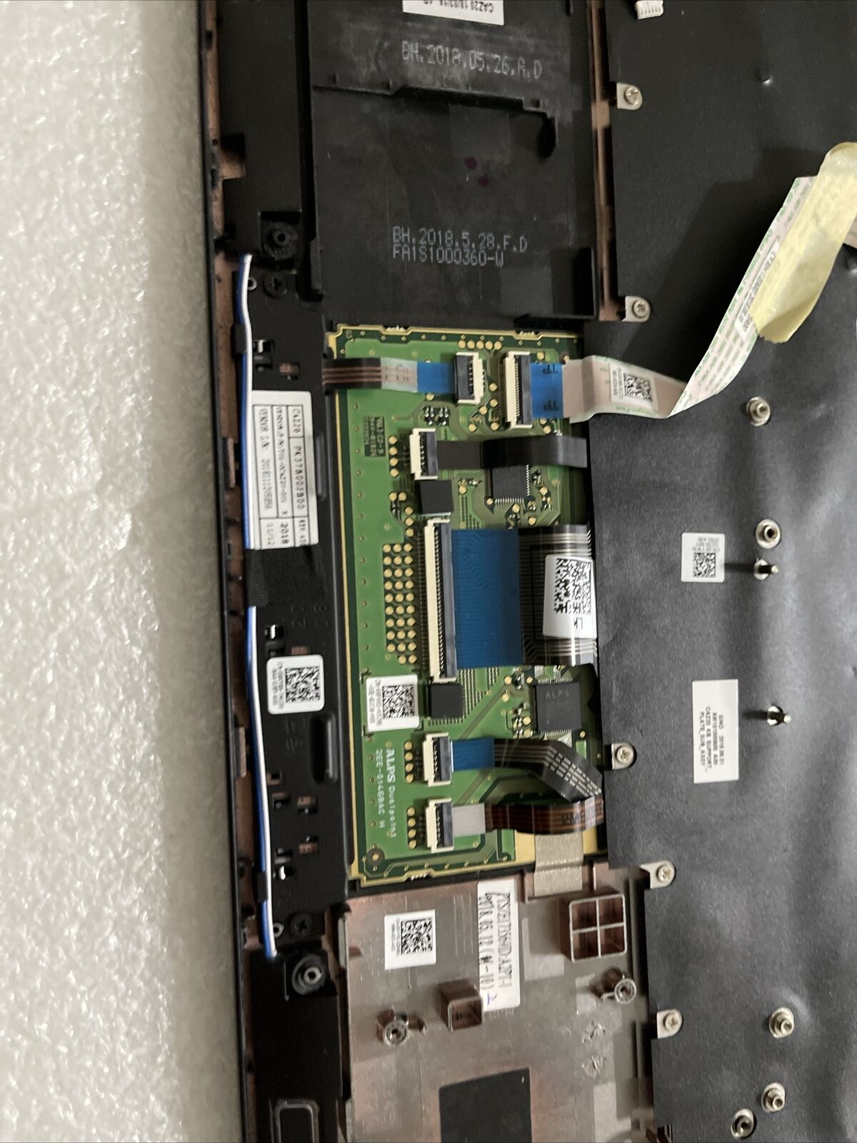 Dell Latitude 7480 Laptop Palmrest Touchpad US/EN BCL Keyboard 3YYFC N2P7 GradeA