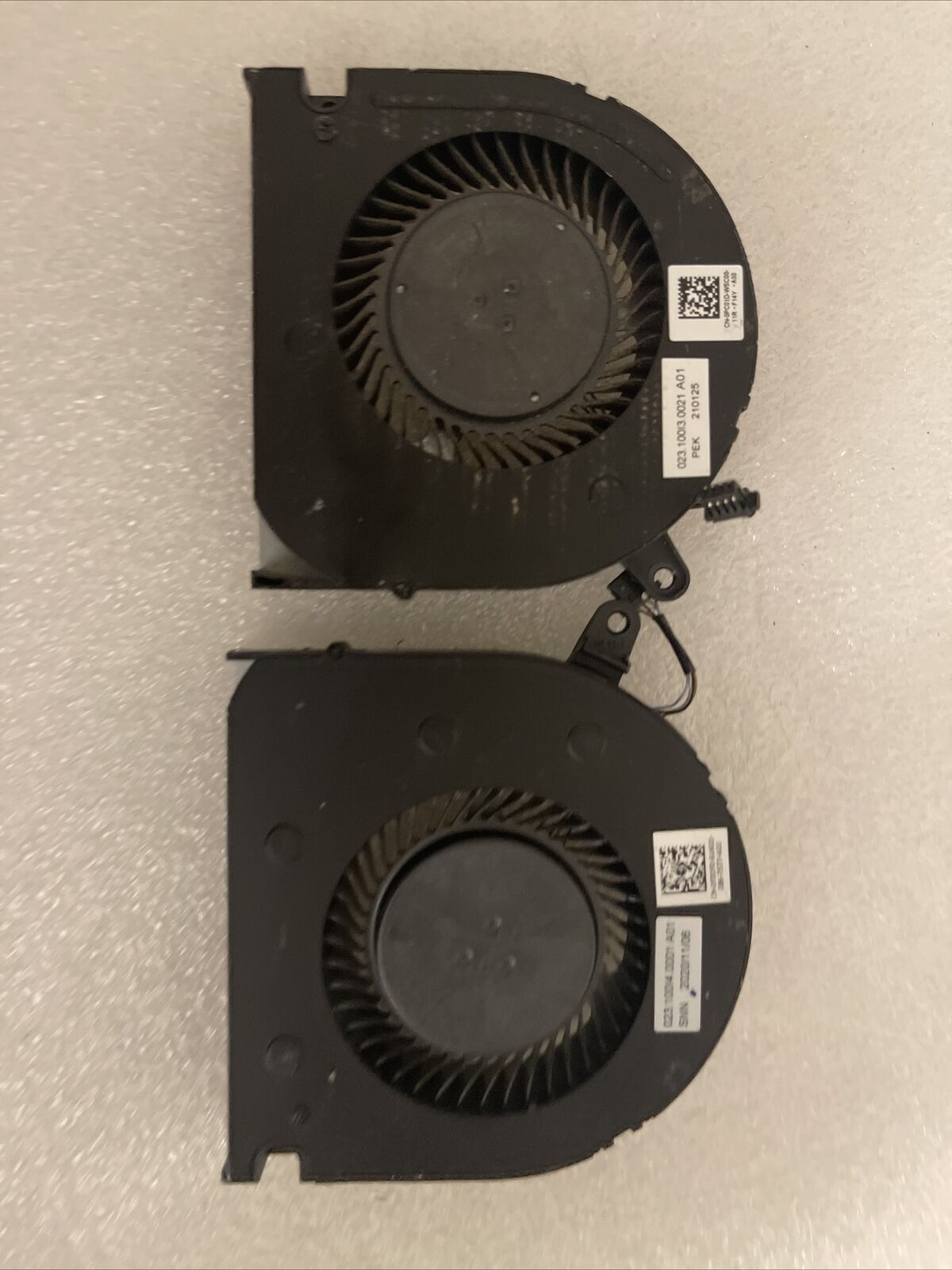 Genuine DELL G5 15 SE 2020 5500 5505 CPU+GPU Cooling Fan Pair 0PC01D 0F3DF0
