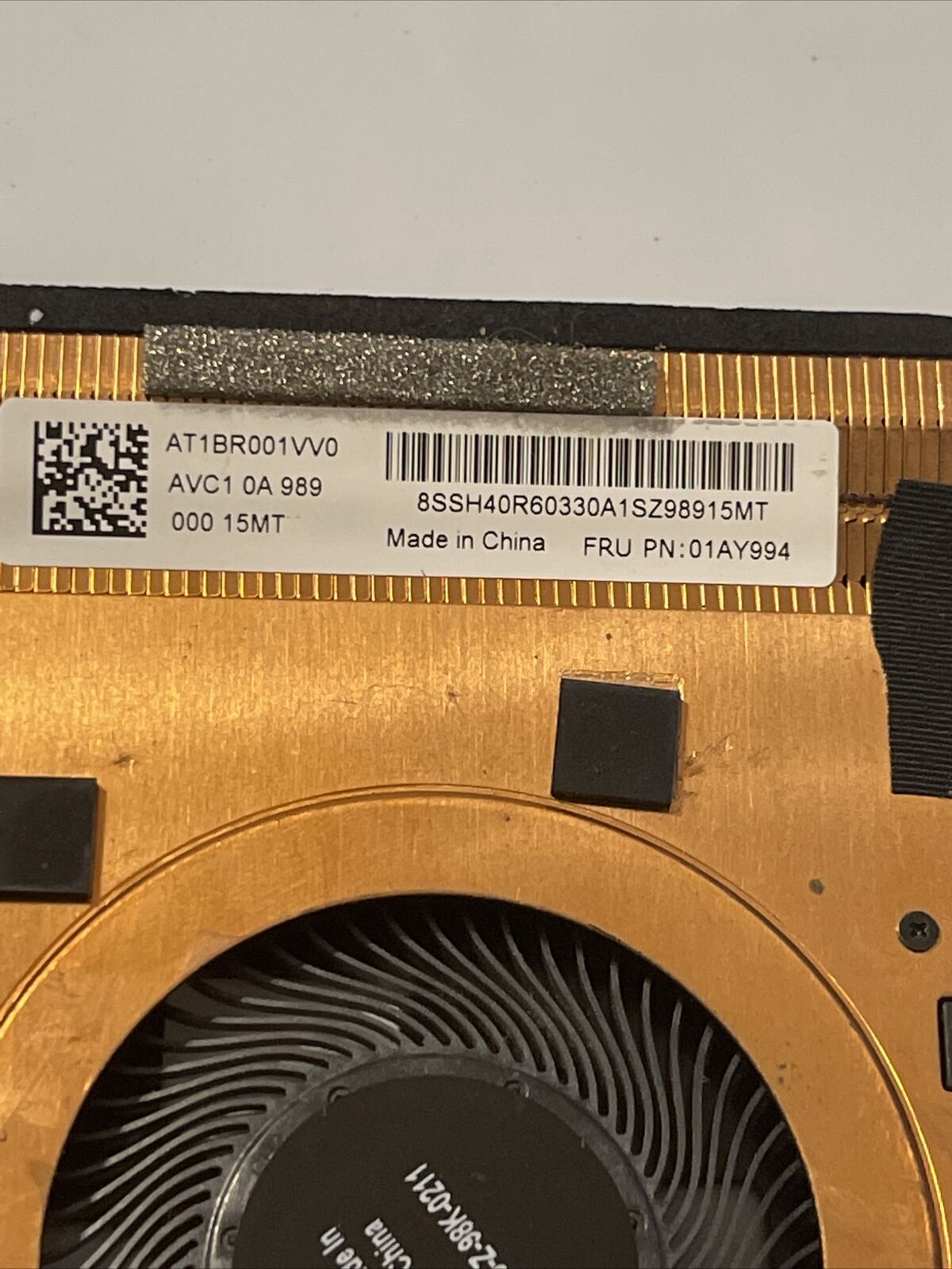 Original Lenovo ThinkPad T490 CPU Heatsink Cooling Fan FRU 01AY994 Ata