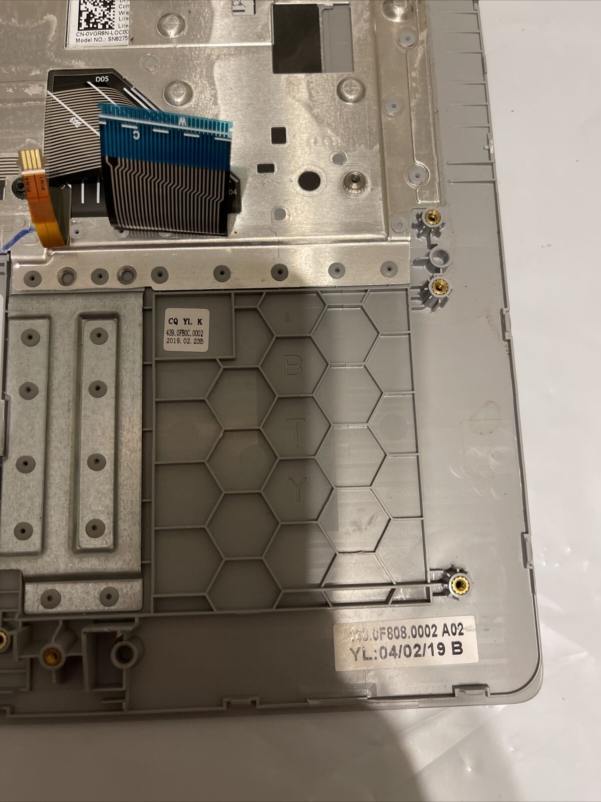 Genuine Dell Inspiron 15 5580 LCD Palmrest US/EN Backlit Keyboard K8HH4 P3