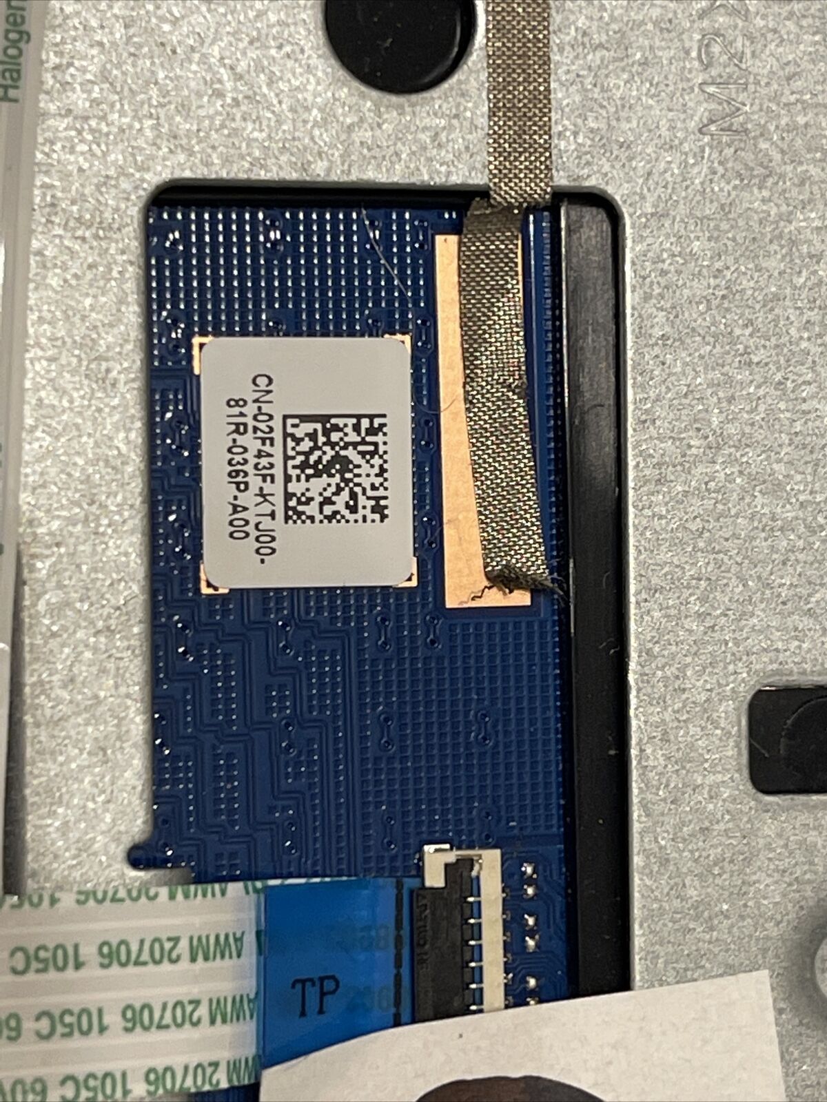 OEM Dell Chromebook 11 3180 Touchpad Sensor Module Broad w/Cable 2F43F 02F43F B1