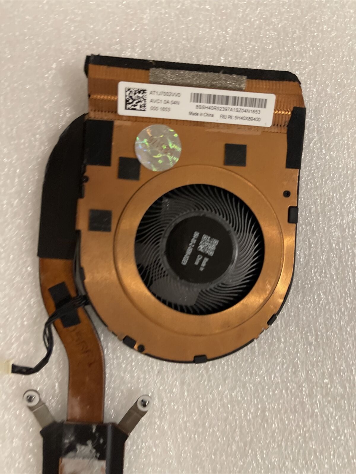 Lenovo Thinkpad T14s Laptop CPU Heatsink Cooling Fan 5H40X89401 5H40X89400 H1