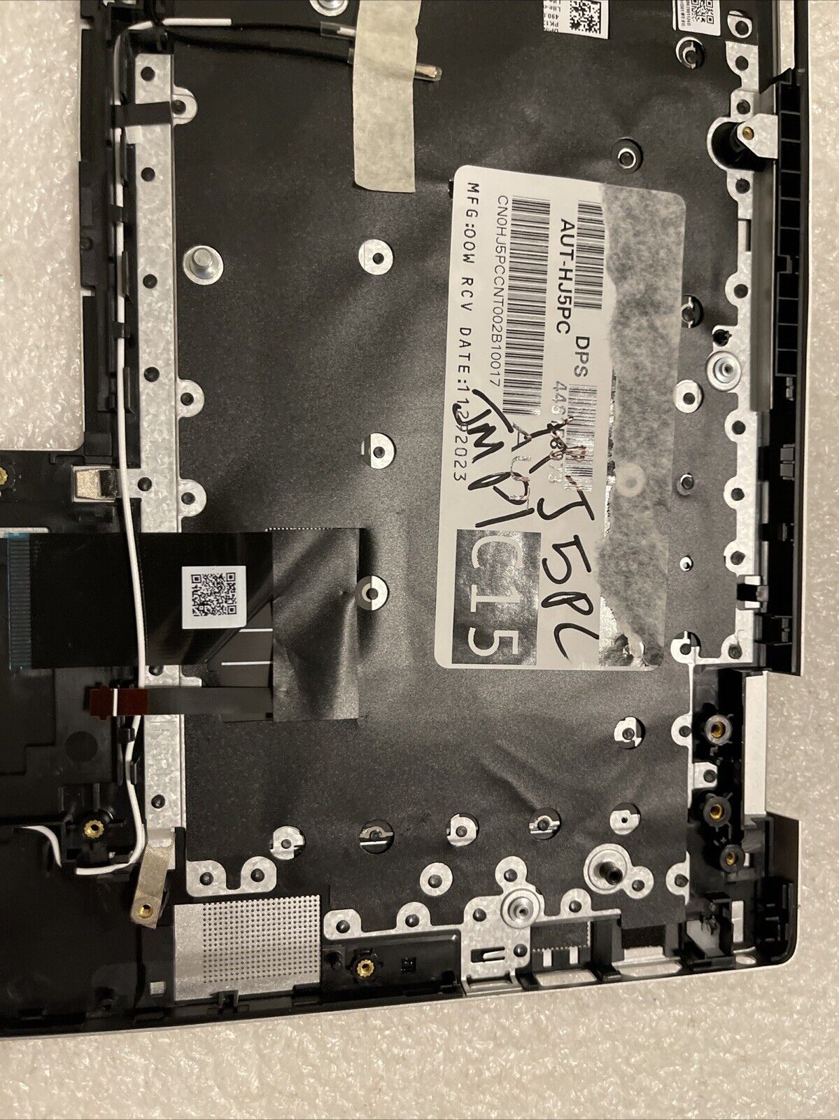 Genuine Dell Inspiron 16 5620 5625 Palmrest US Eng Keyboard YJGM5 0HJ5PC JM P1