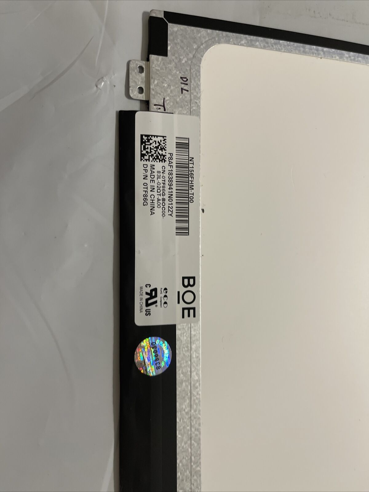 DELL INSPIRON 5570 Precision 3520 3530 15.6" LCD SCREEN TF86G 0TF86G TF86G HT L3