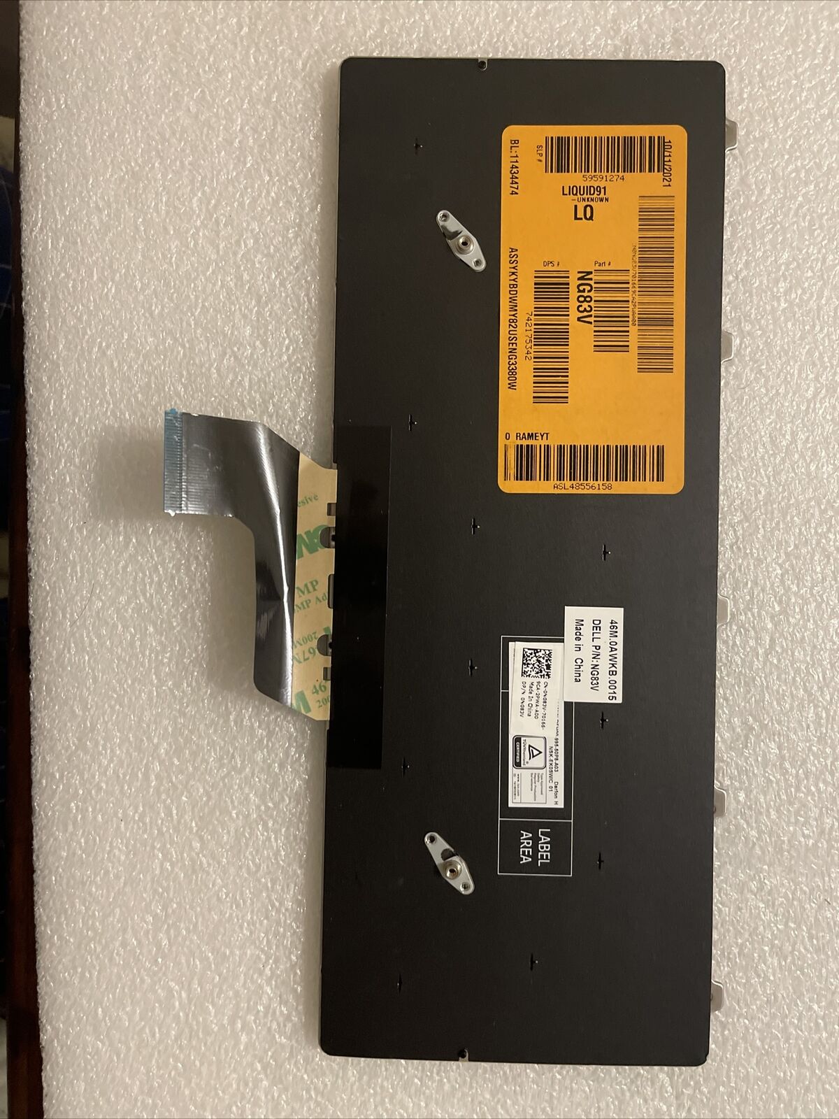 Genuine Dell Latitude 3180 / 3189 / 3380 Laptop US English Keyboard NG83V 0NG83V
