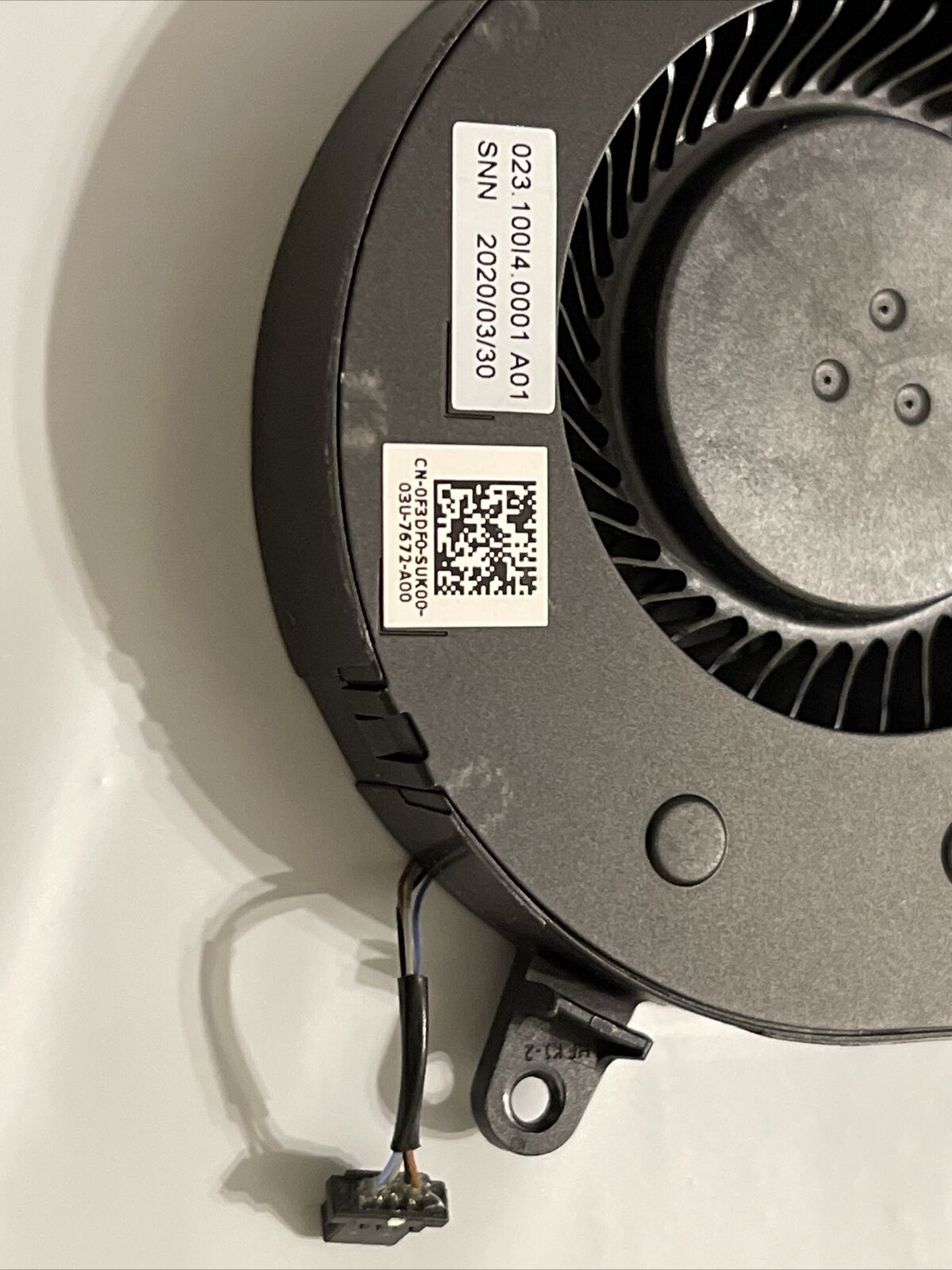 Genuine Dell Gpu Cooling Fan DC5V 0.33A G5 SE 15 5500 5505 G3 3500 F3DF0 0F3DF0