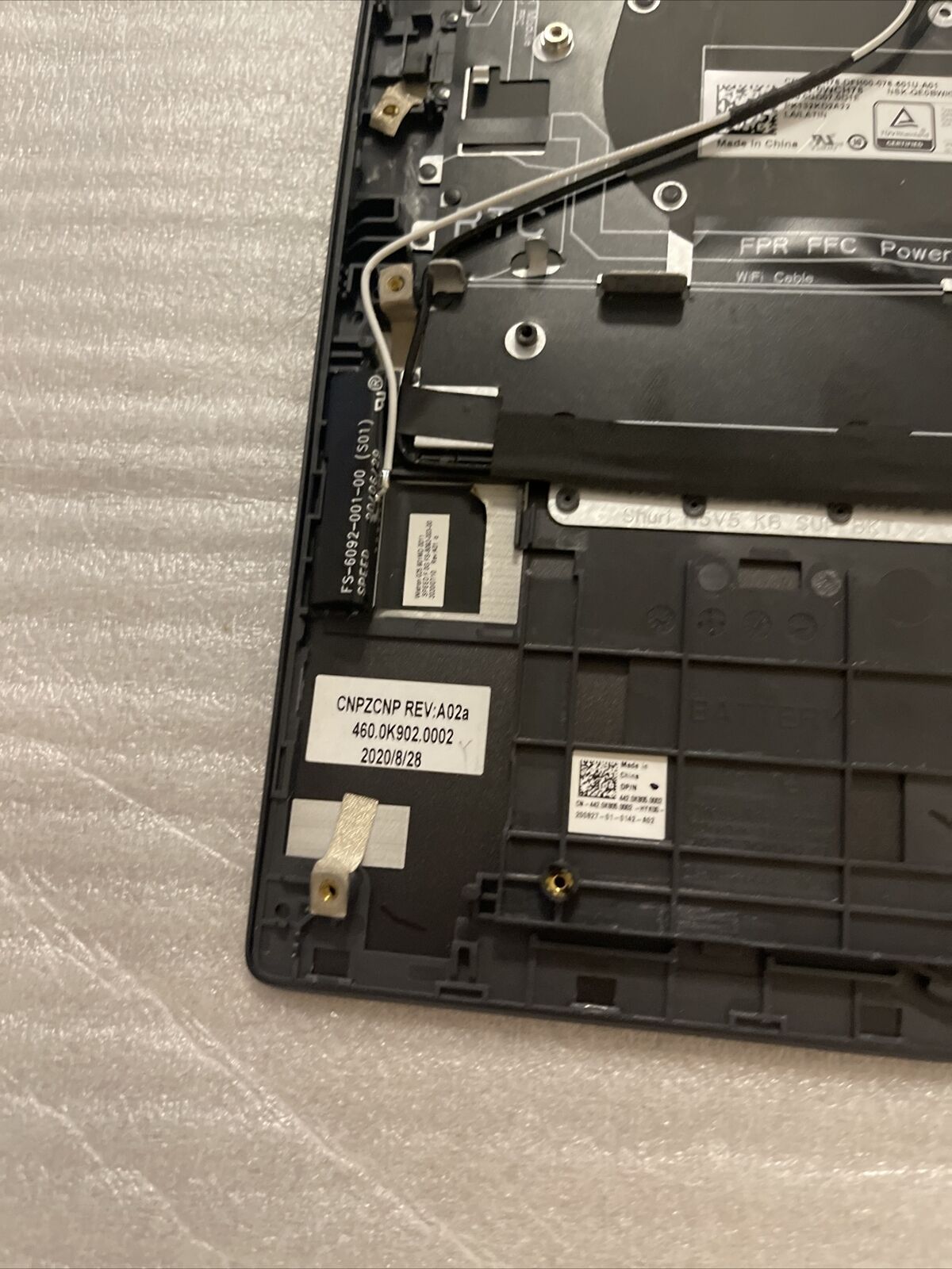 Genuine Dell Vostro 5300 5301 Laptop Palmrest US EN Backlit Keyboard TRY56 P3