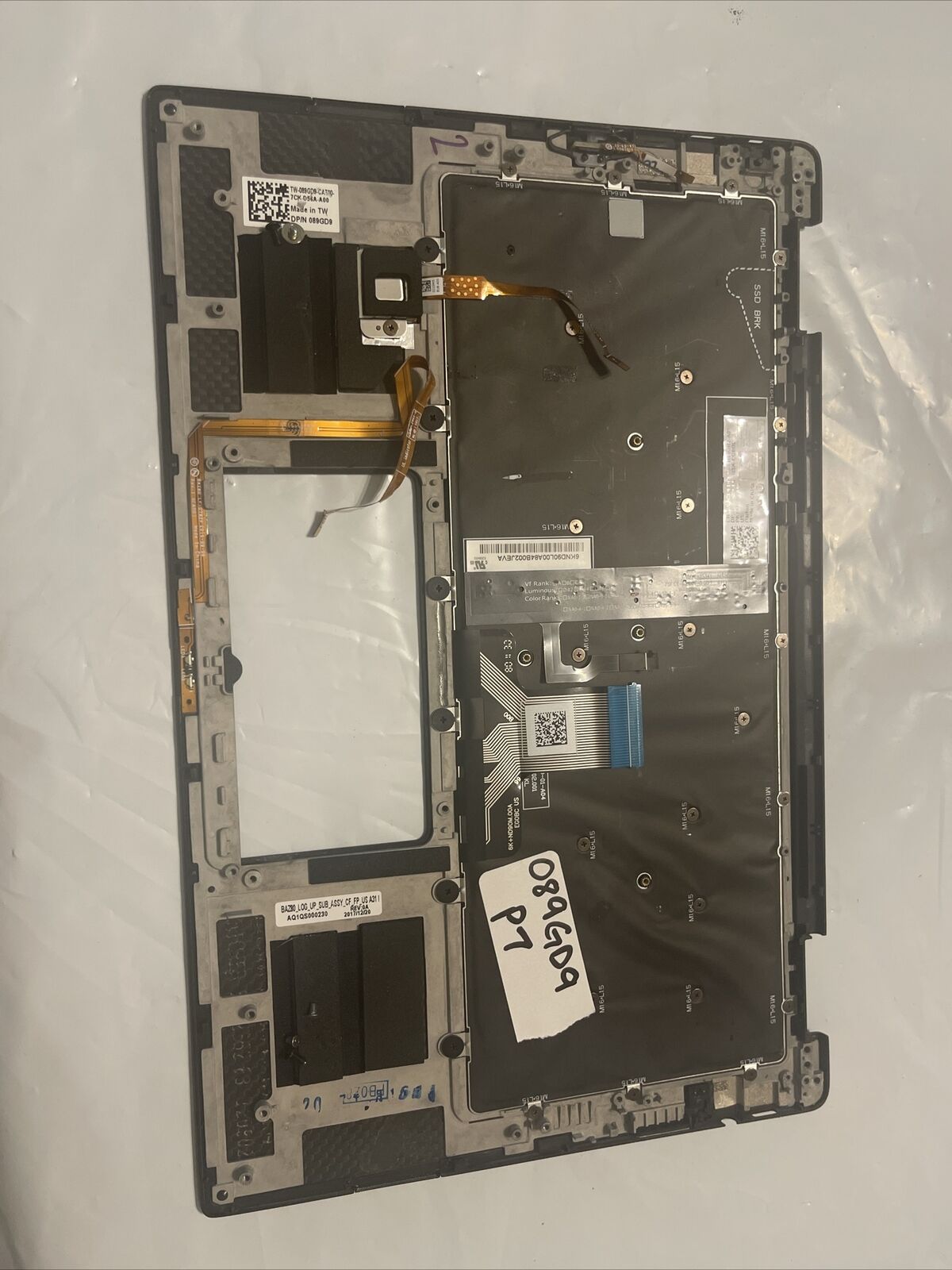 Dell XPS 13 9365 OEM  Keyboard english 089GD9 WPCF9