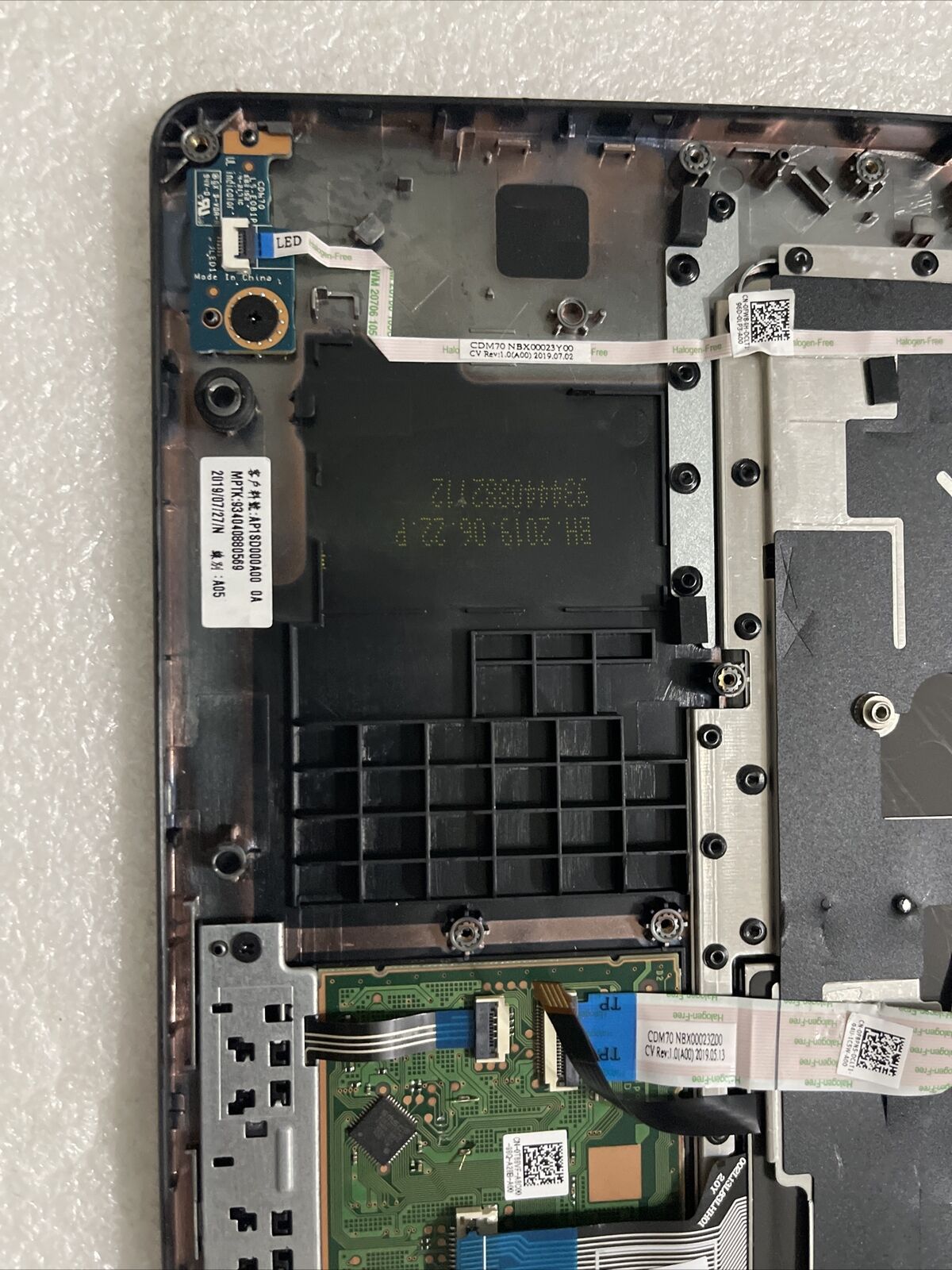 Genuine Dell Latitude E5480 5480 Laptop Palmrest Keyboard Touchpad A16726 NP A1