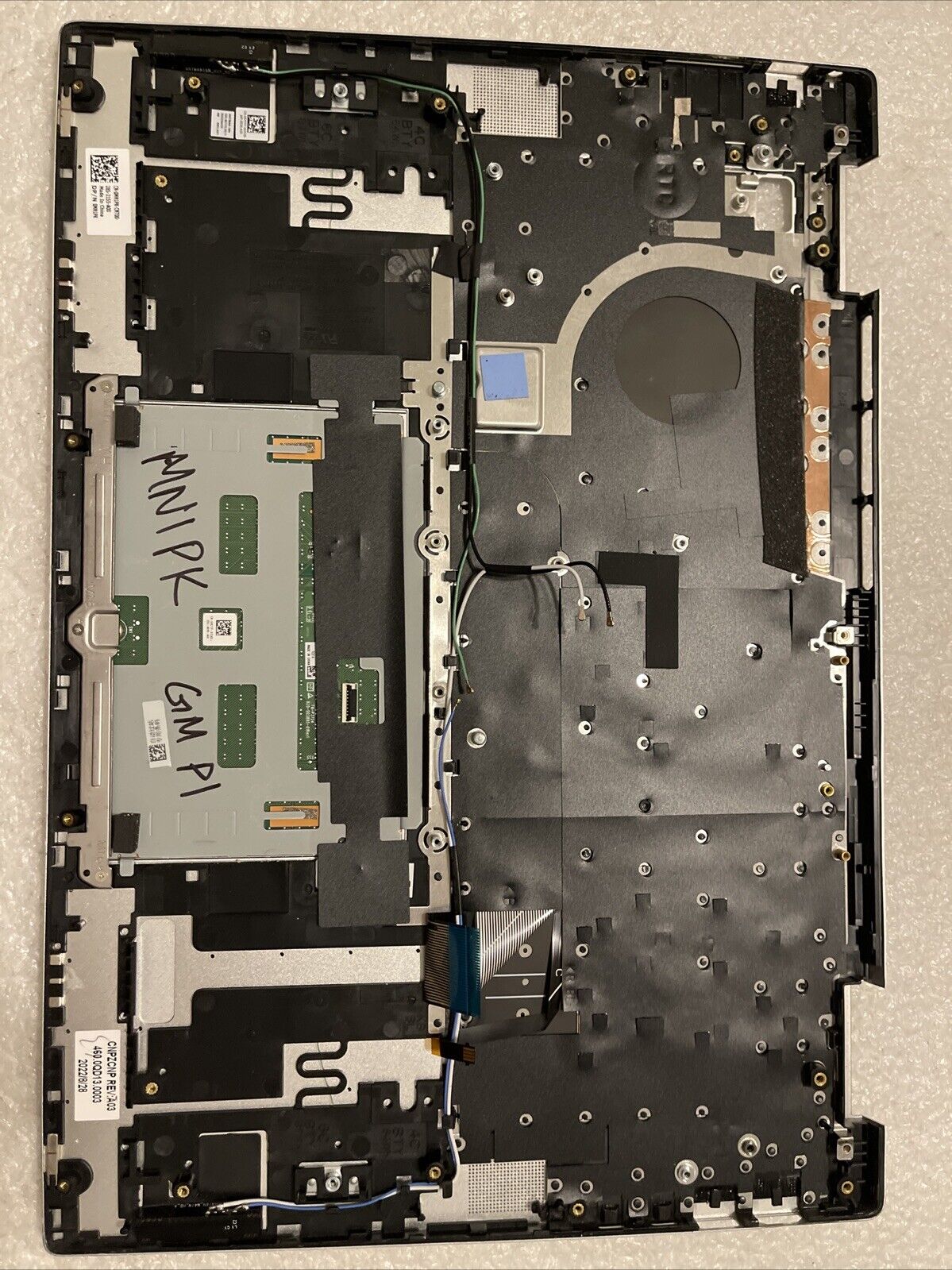 Dell Inspiron 16 7620 2in1 Palmrest US Eng Keyboard Silver 1xy4n MN1PK GM P1