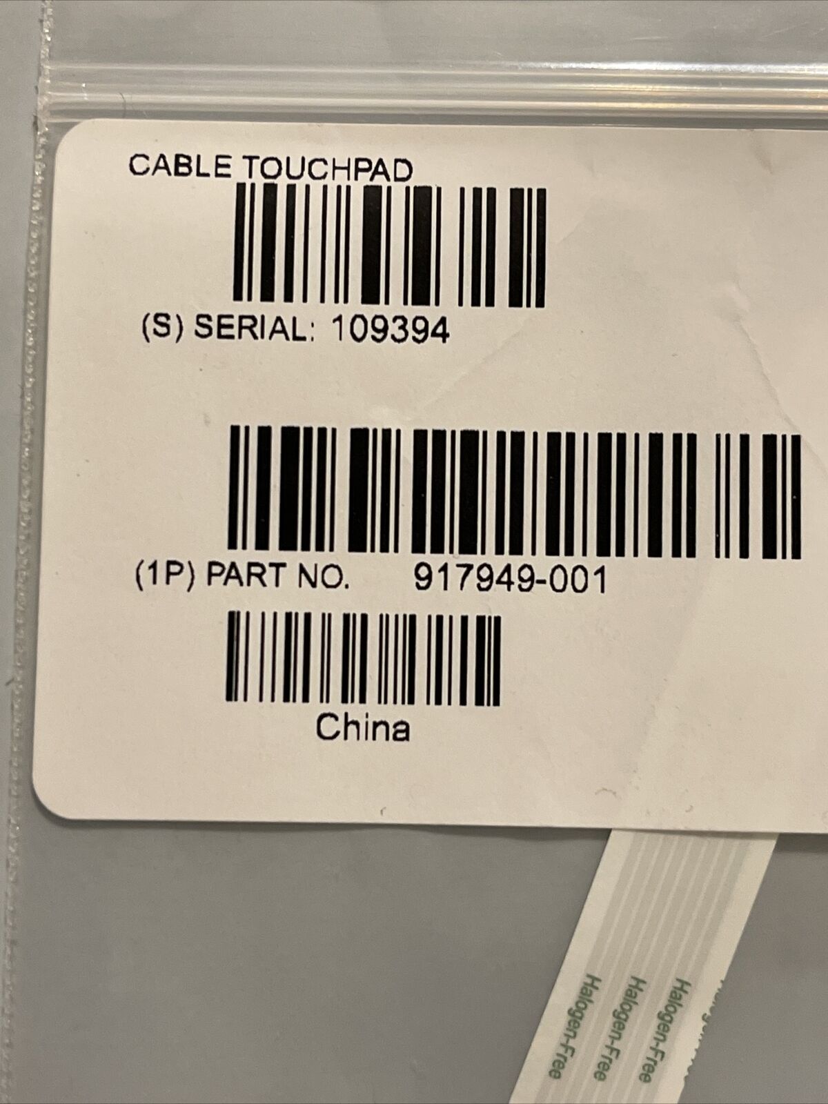 Genuine Oem HP TOUCHPAD CABLE 917949 917949-001 829294  829294-001