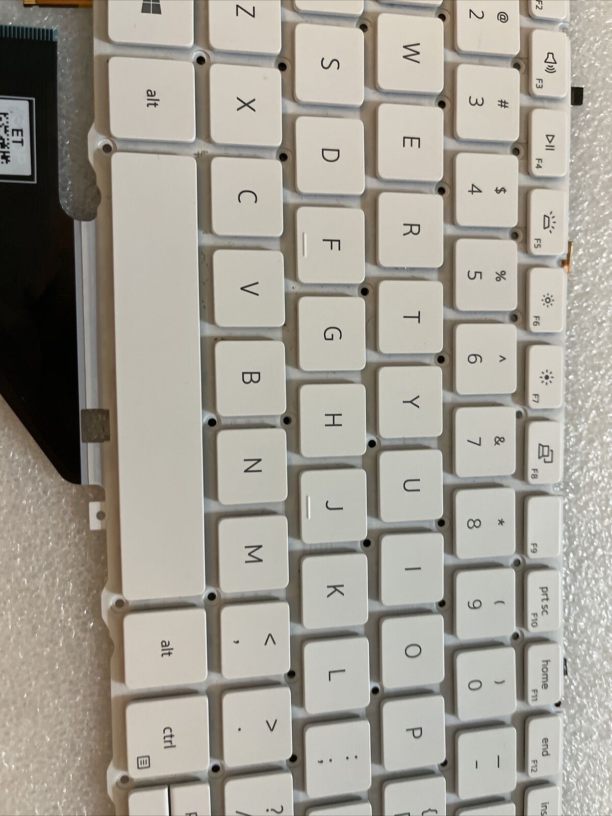 Genuine Dell OEM XPS 7390 9310 2in1 Backlit Keyboard White WW39R VKJ01 XD3H3 N1