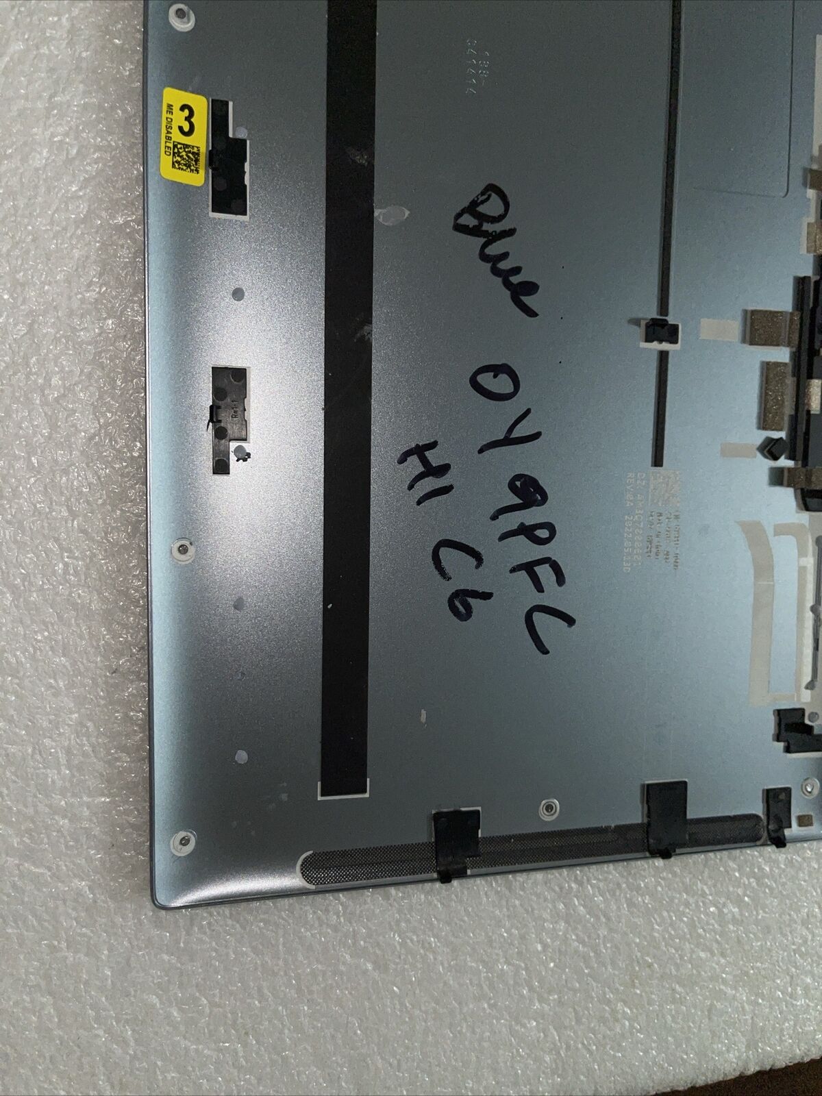 Genuine Dell XPS 13 9315  Bottom Base Cover Sky BLUE 0Y9PFC Y9PFC H1 C6