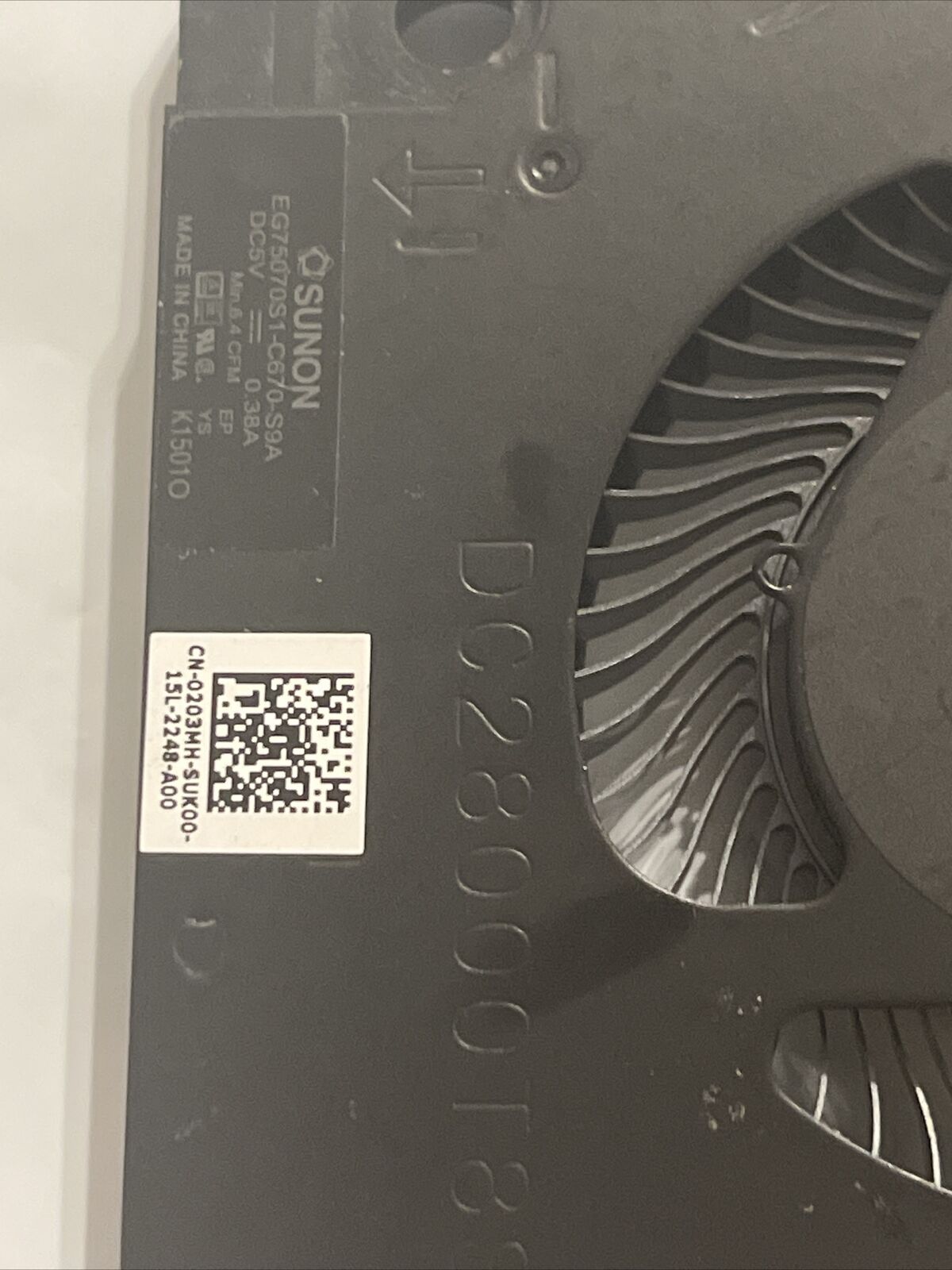 Genuine DELL G15 5510 5511 5515 Laptop GTX1650 GPU Cooling Fan 203MH 0203MH p2