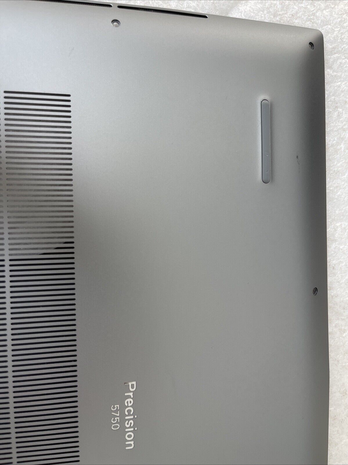 OEM Dell Precision 5750 Laptop Bottom Base Metal Cover Assembly Gray 598MX KG C4