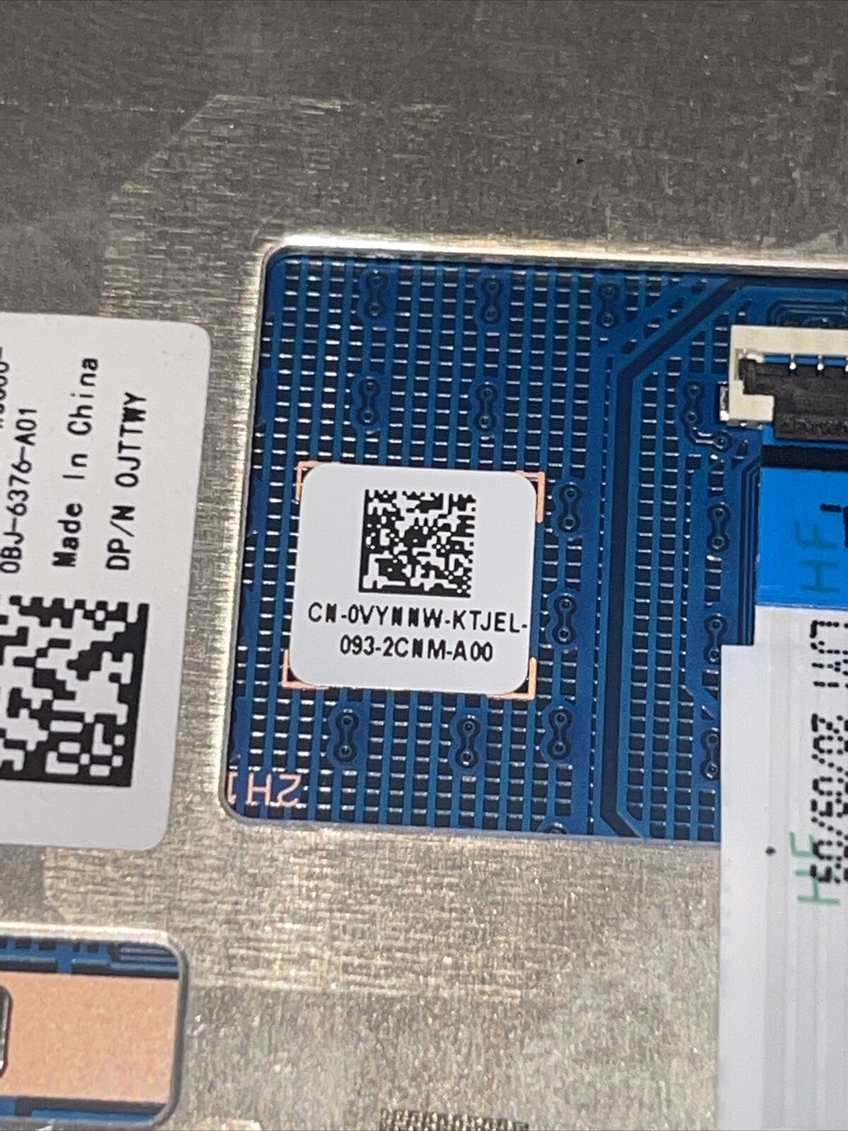 OEM Dell Inspiron 15 7590 Laptop Touchpad Sensor Module  VYNNW JTTWY black B2