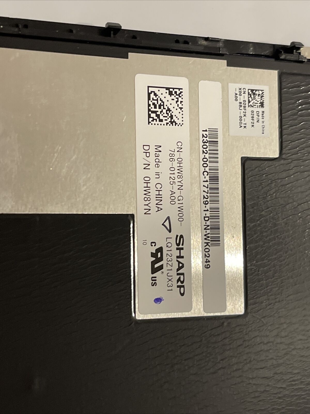 Dell Latitude 7285 2-in-1 12.3" LED Full LCD Assembly TOUCHSCREEN  29F2K 0HW8YN