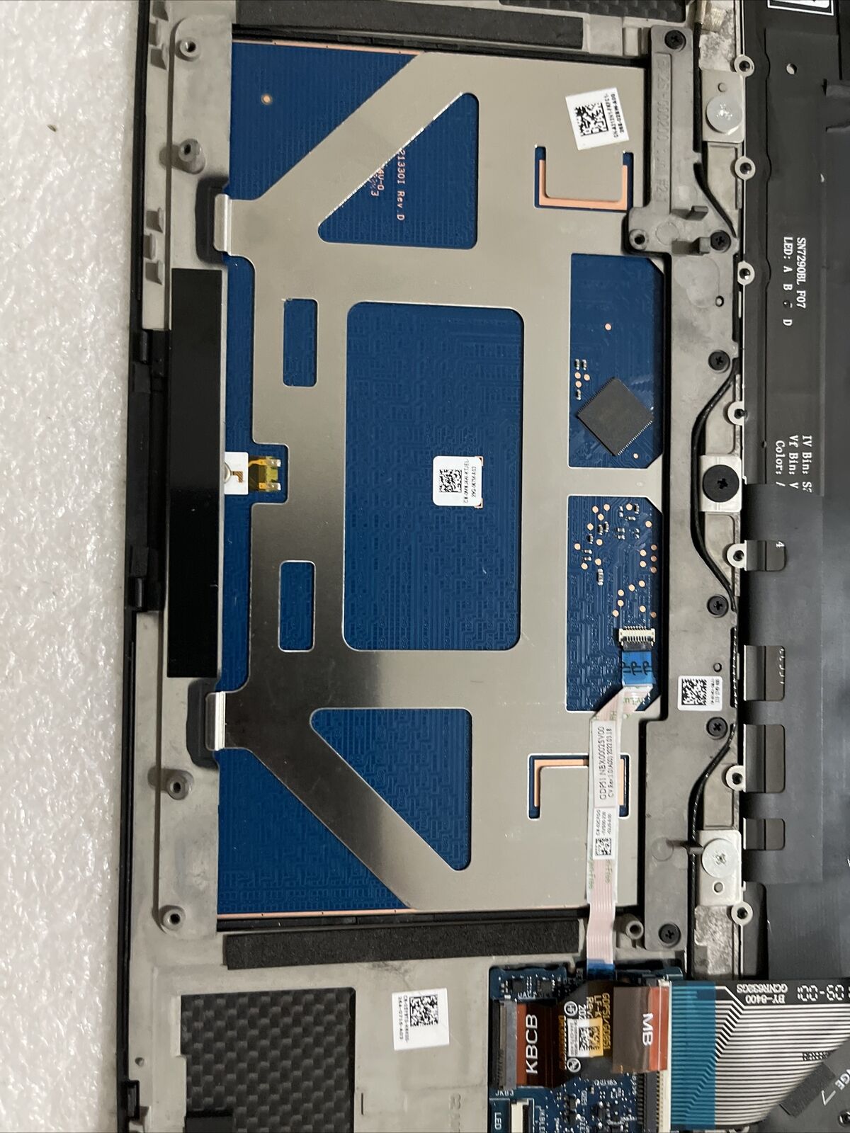 Dell Precsion 5550 5560 Palmrest Touchpad US Backlt English Keyboard 9786Y GTD5