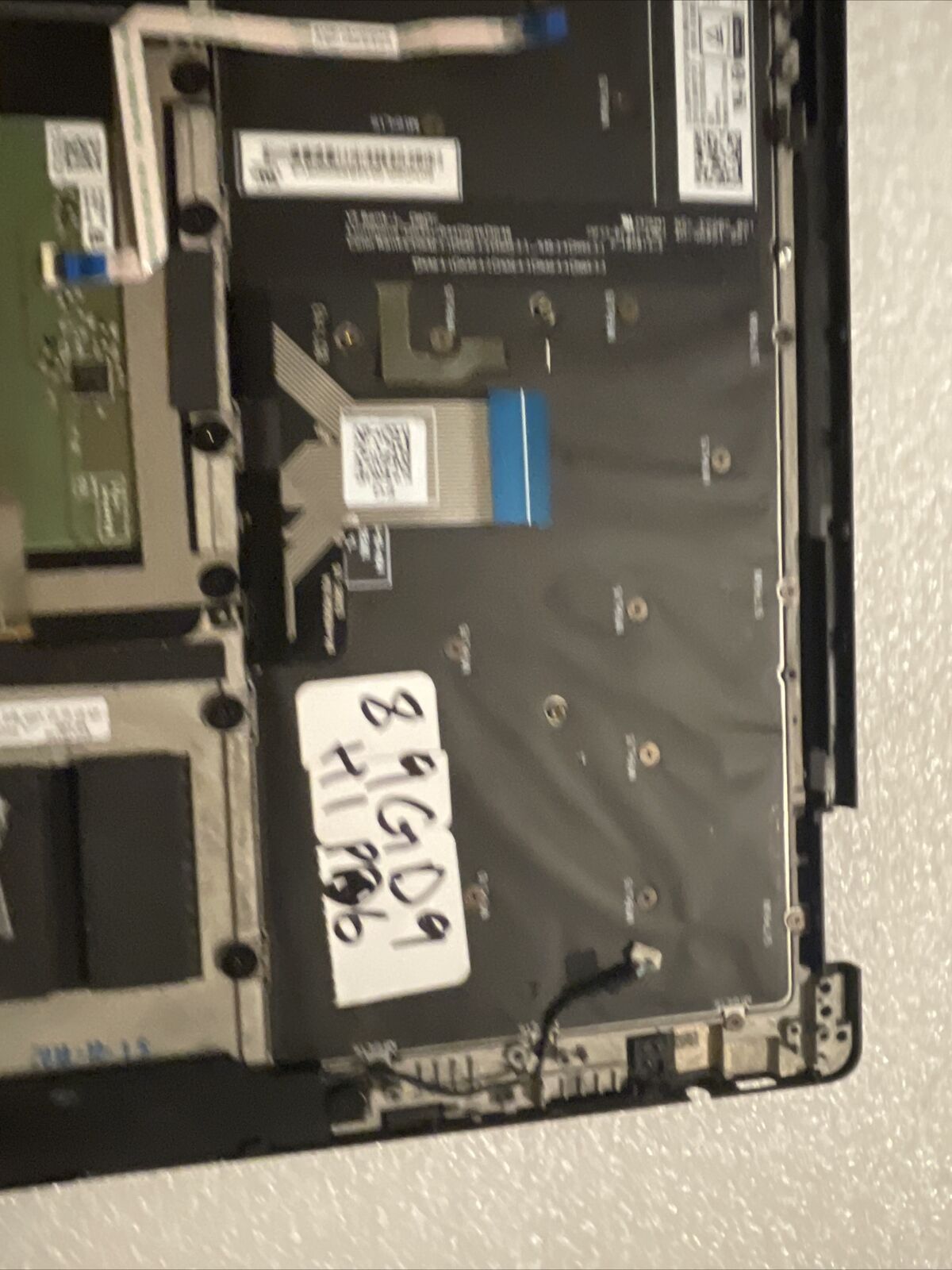 Genuine Dell XPS 13.3" 13 9365 Palmrest BCL Keyboard Speakers WPCF9 89GD9 H1 B5