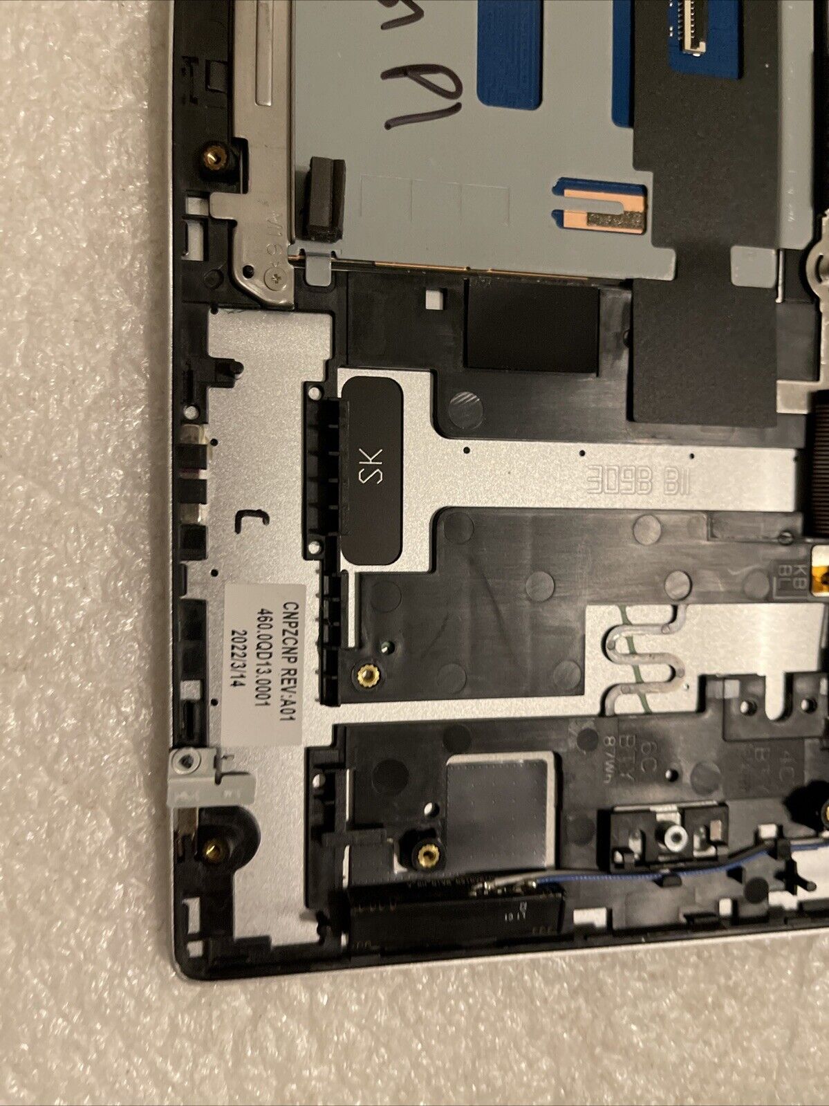 Dell Inspiron 16 7620 2in1 Palmrest US Eng Keyboard Silver  MN1PK TG P1