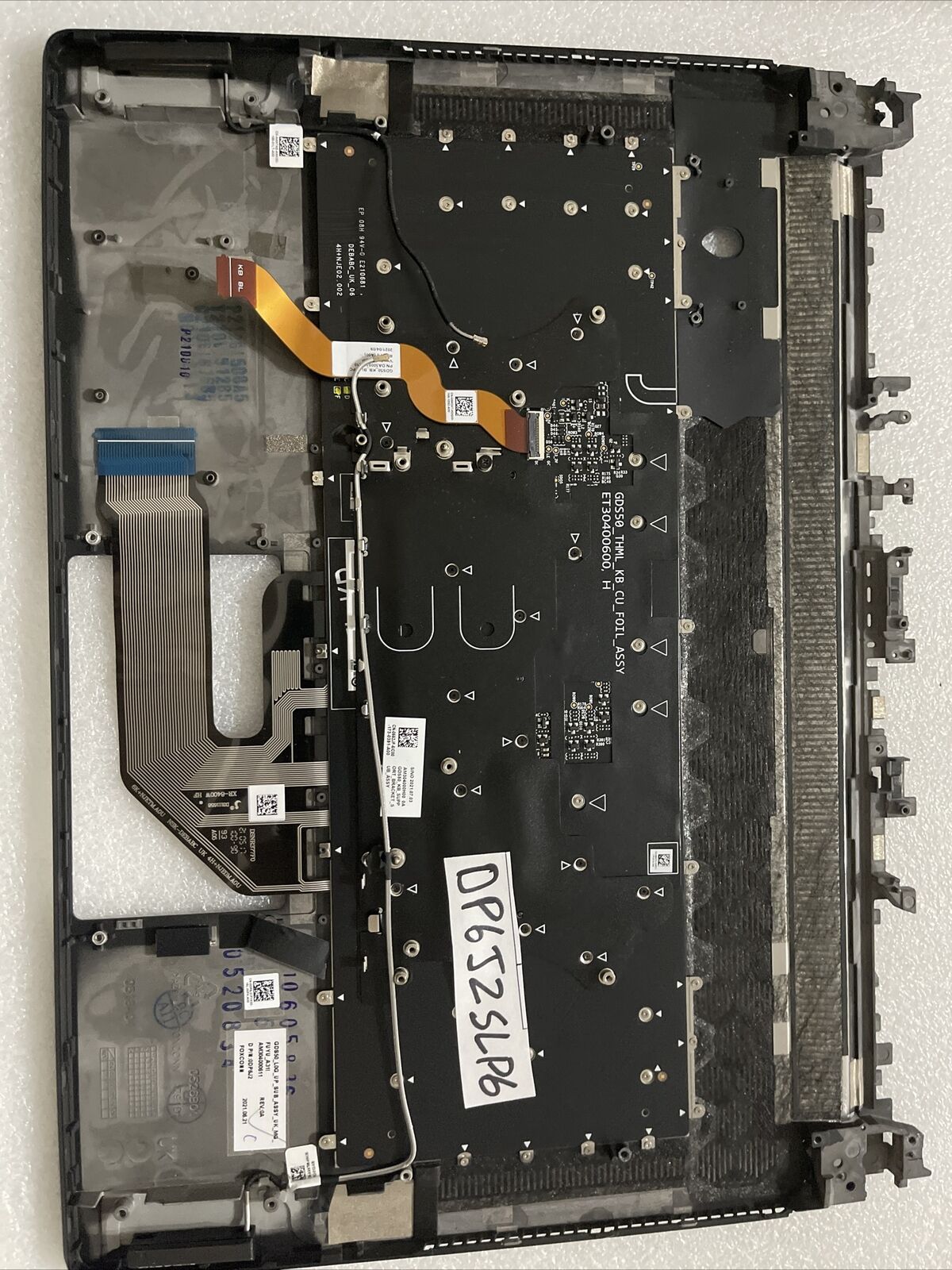 New Dell Alienware X15 R1 R2 Laptop Palmrest Spanish Backlit Keyboard DP6J2 SLP6