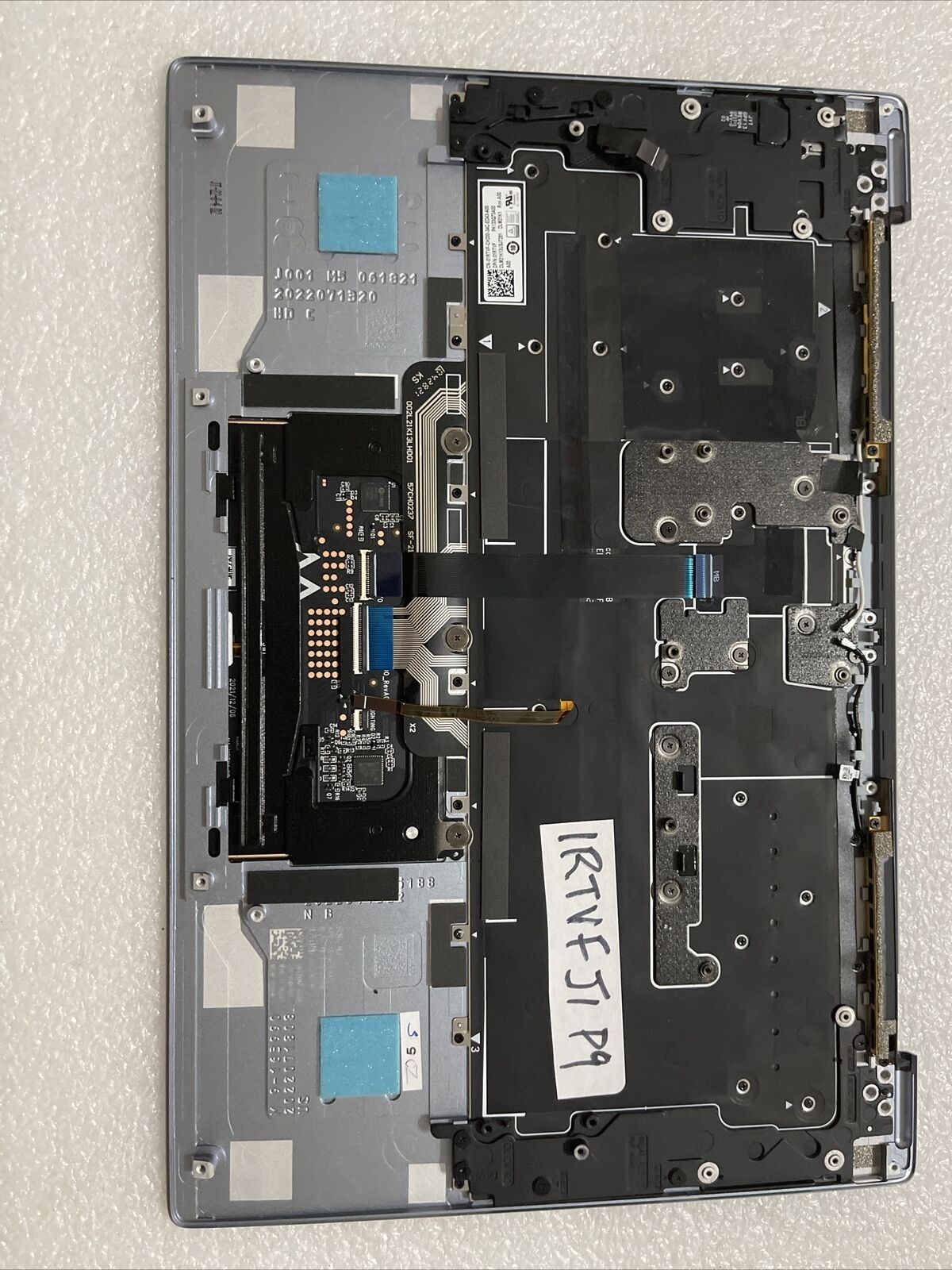 Dell XPS 9315 Laptop Palmrest Touchpad US Keyboard  Sky Blue 1RTVF J1 P9