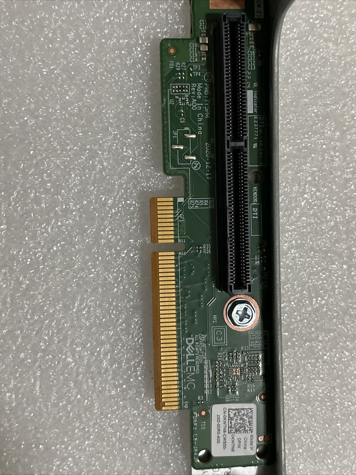Dell PowerEdge R450 R650XS PCI-E M.2 NVMe SATA Boss Adapter Card 201T4 Kw7N6 U1