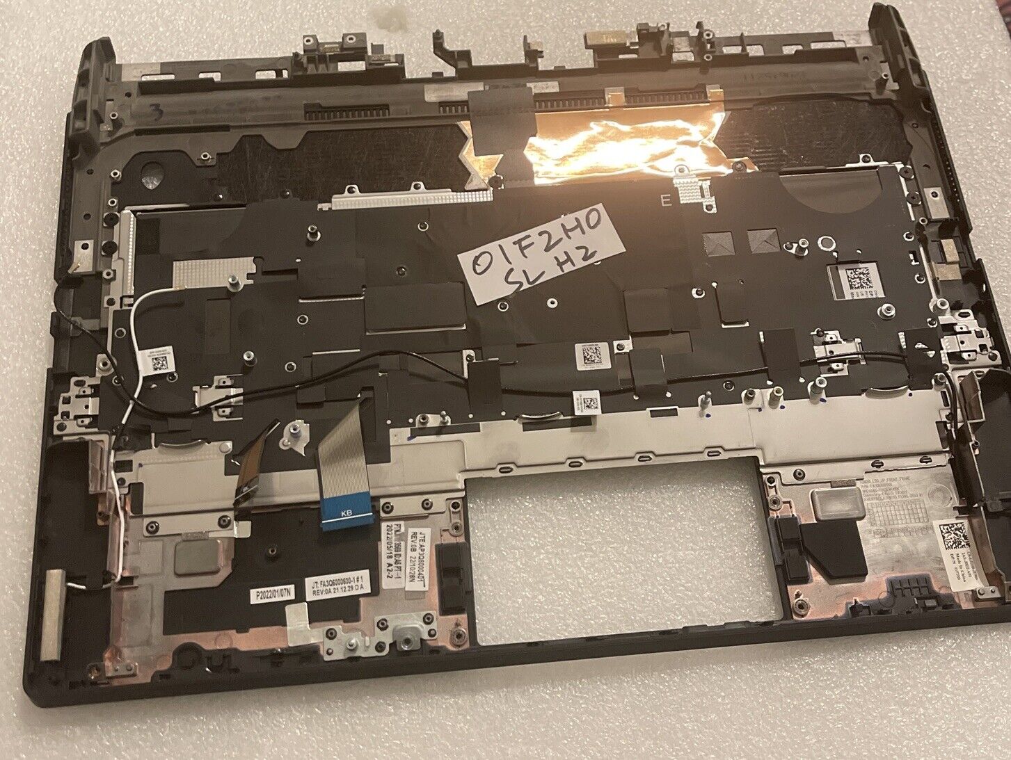 DELL ALIENWARE M15 R6 R7 LAPTOP US BACKLIT  KEYBOARD PALMREST BLACK 1F2H0 SL H2