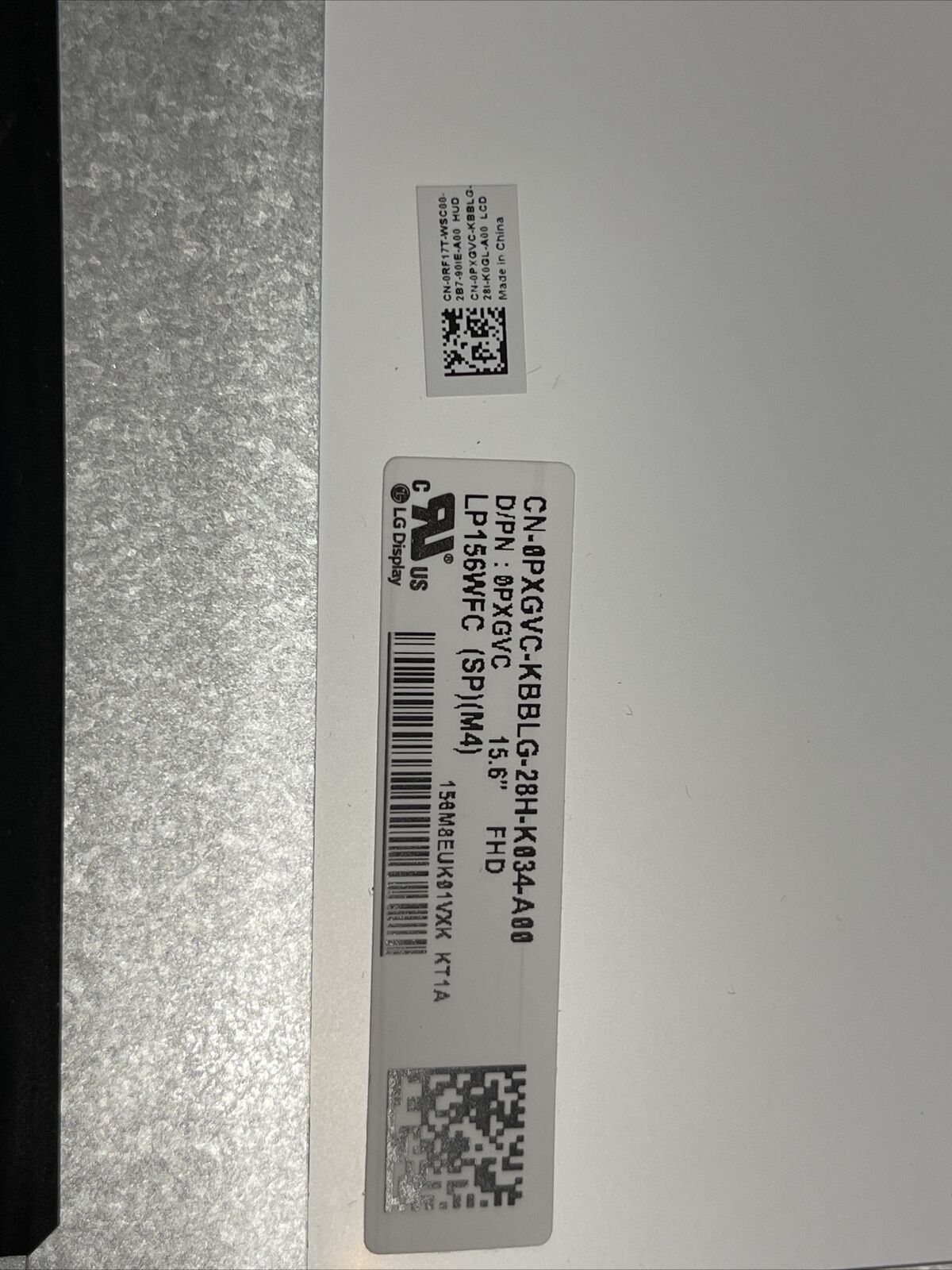 Dell Latitude 5530 Precision 3570 3571 15.6" FHD LCD 30 Pin PXGVC RF17T KT S3
