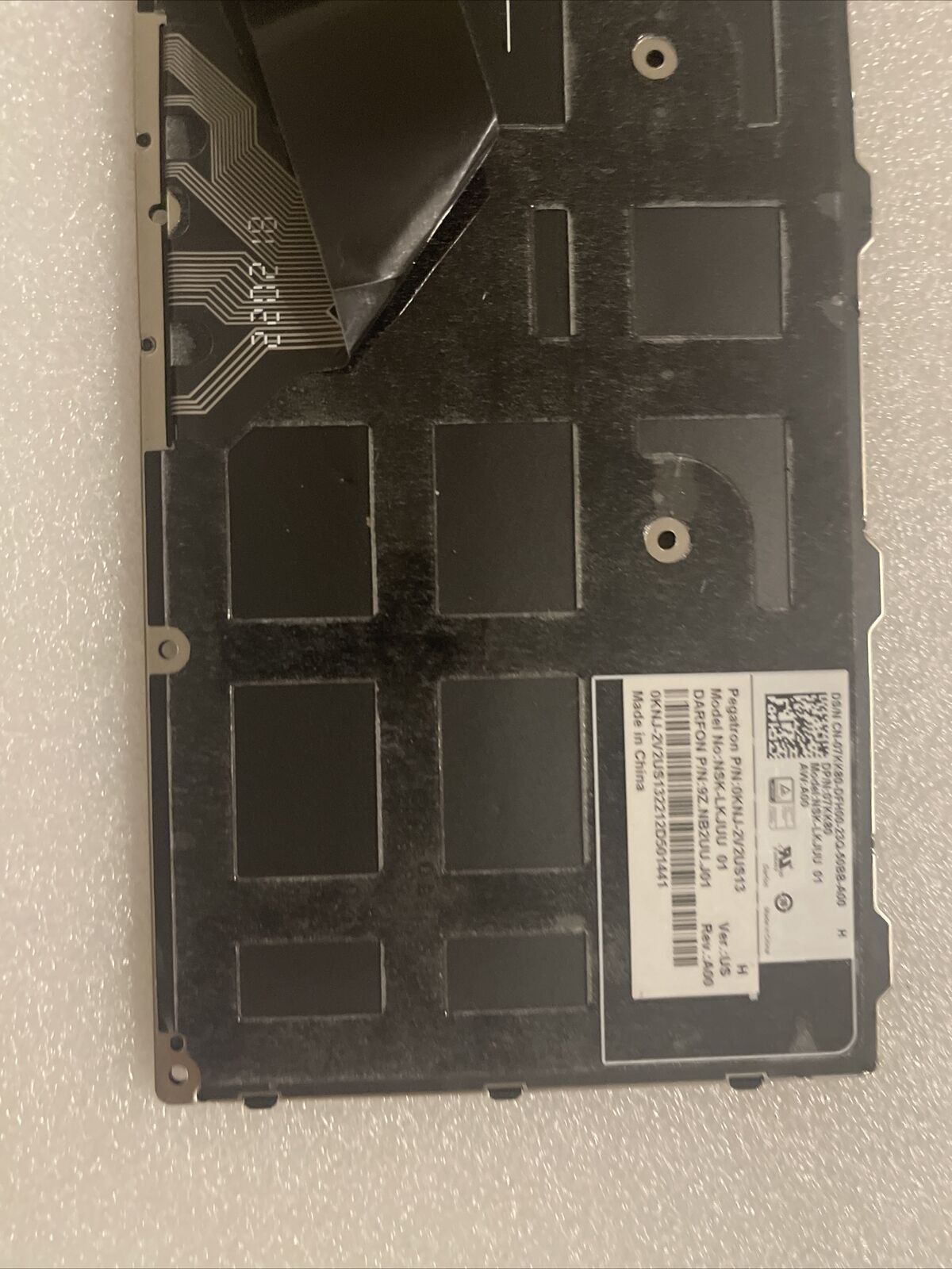 Genuine DELL  Rugged 7330 5430 US English Non Backlit Keyboard 0KNJ 7KK80 07KK80