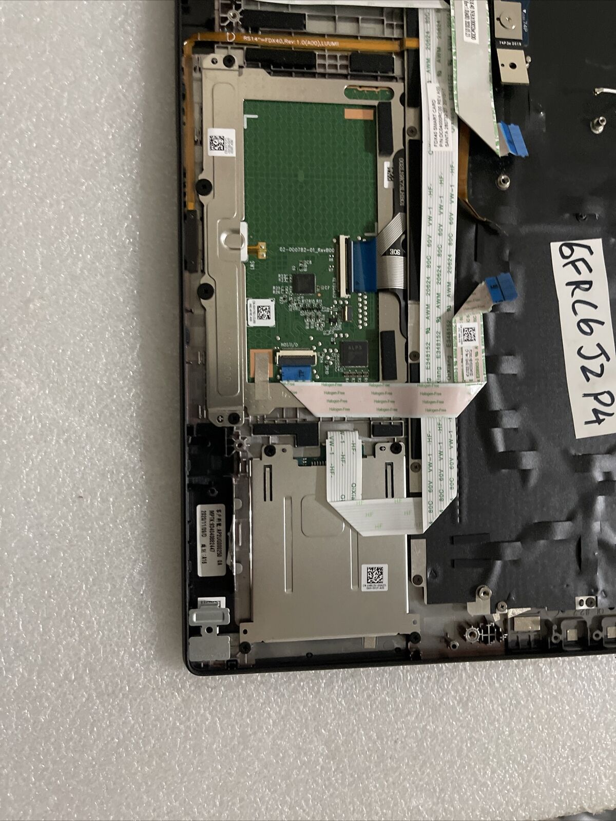Dell Latitude 14 7410 Laptop Palmrest US BCL Keyboard Extras 6FRC6 K2J2P4 GradeA