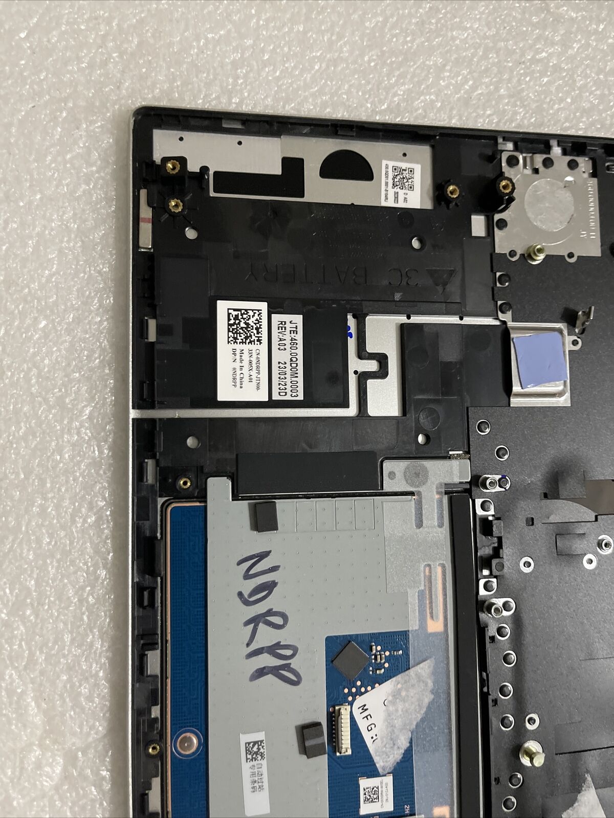 Dell Inspiron 14 Plus 7420 7425 Palmrest Backlit Keyboard NDRPP KSH2 Dented Read