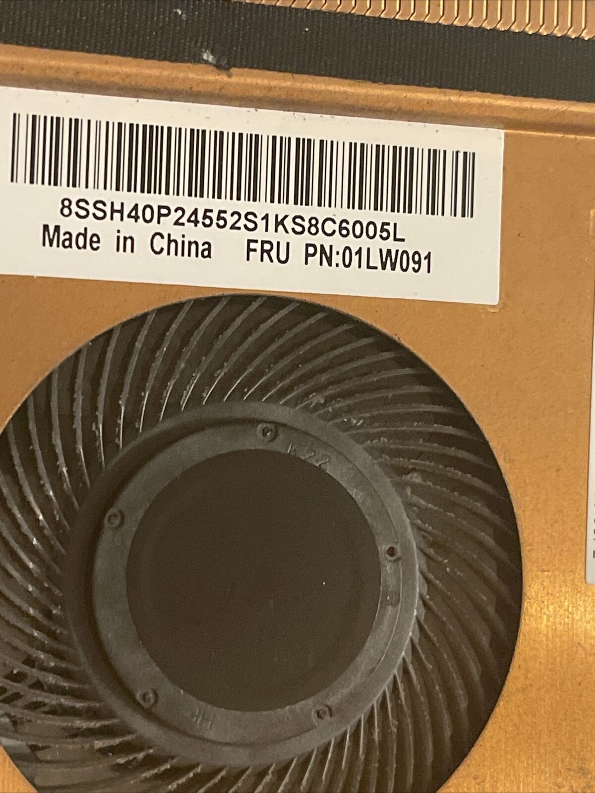 GENUINE LENOVO THINKPAD A475 HEATSINK AND FAN ASSEMBLY 01LW090 01LW091 H1