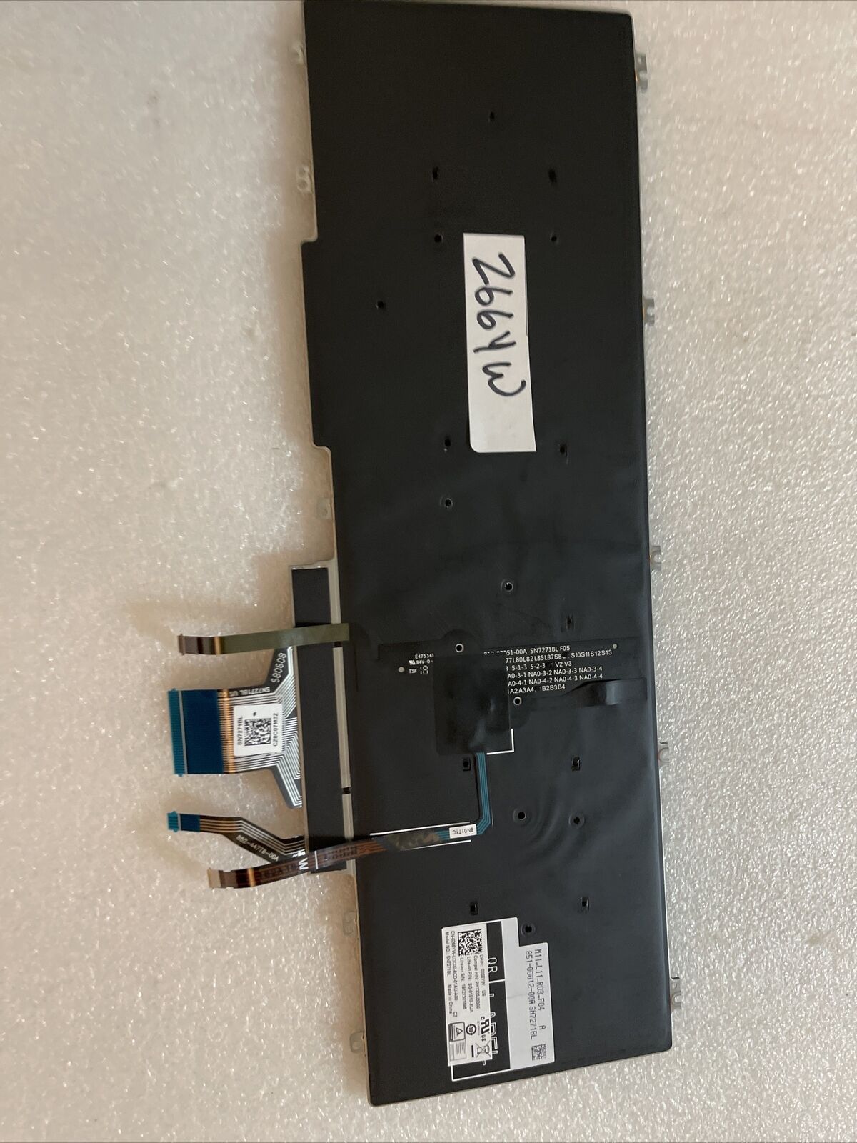 Genuine Dell Precision 7530 7540 7730 7740 Laptop Eng Backlit Keyboard 266YW H1