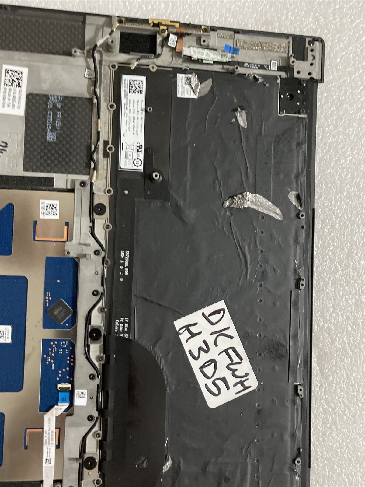 OEM DELL XPS 9500 Palmrest Touchpad FPR US Backlit Keyboard DKFWH 0DKFWH H3 D5